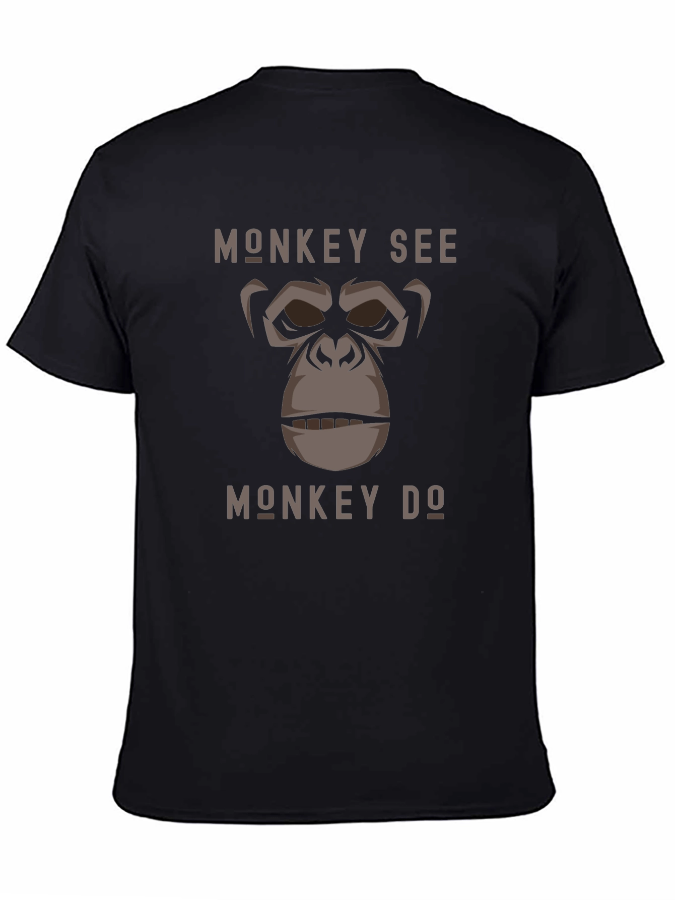 Monkey See Monkey Do Graphic Tee - Black
