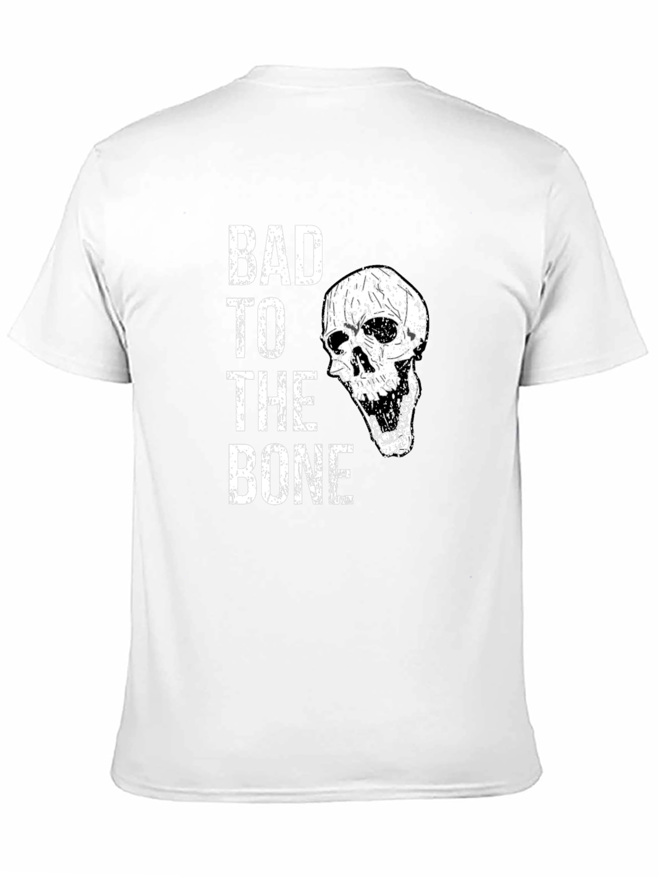 Bad to the Bone Skull Graphic Tee