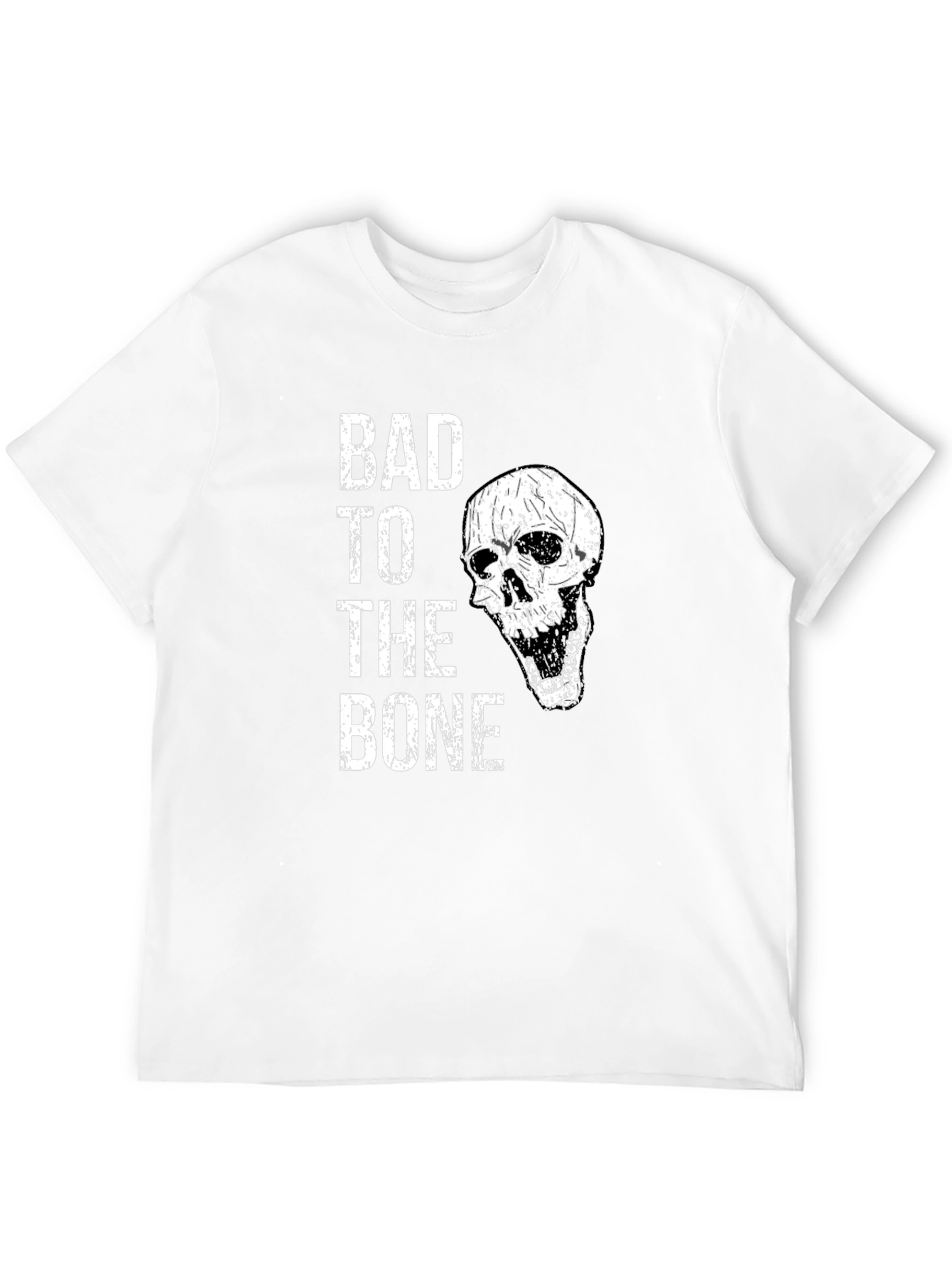 Bad to the Bone Skull Graphic Tee