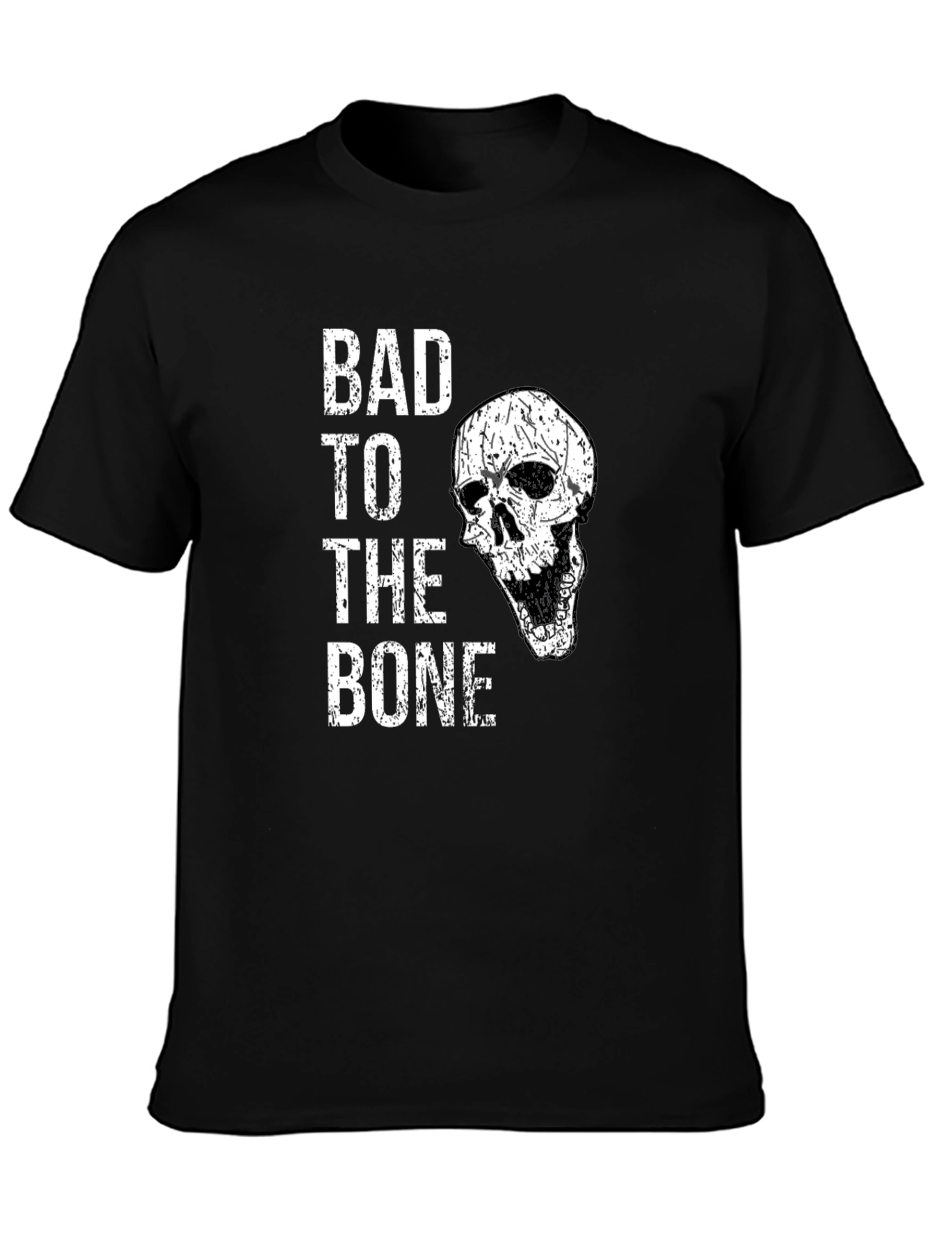 Bad to the Bone Skull Graphic Tee