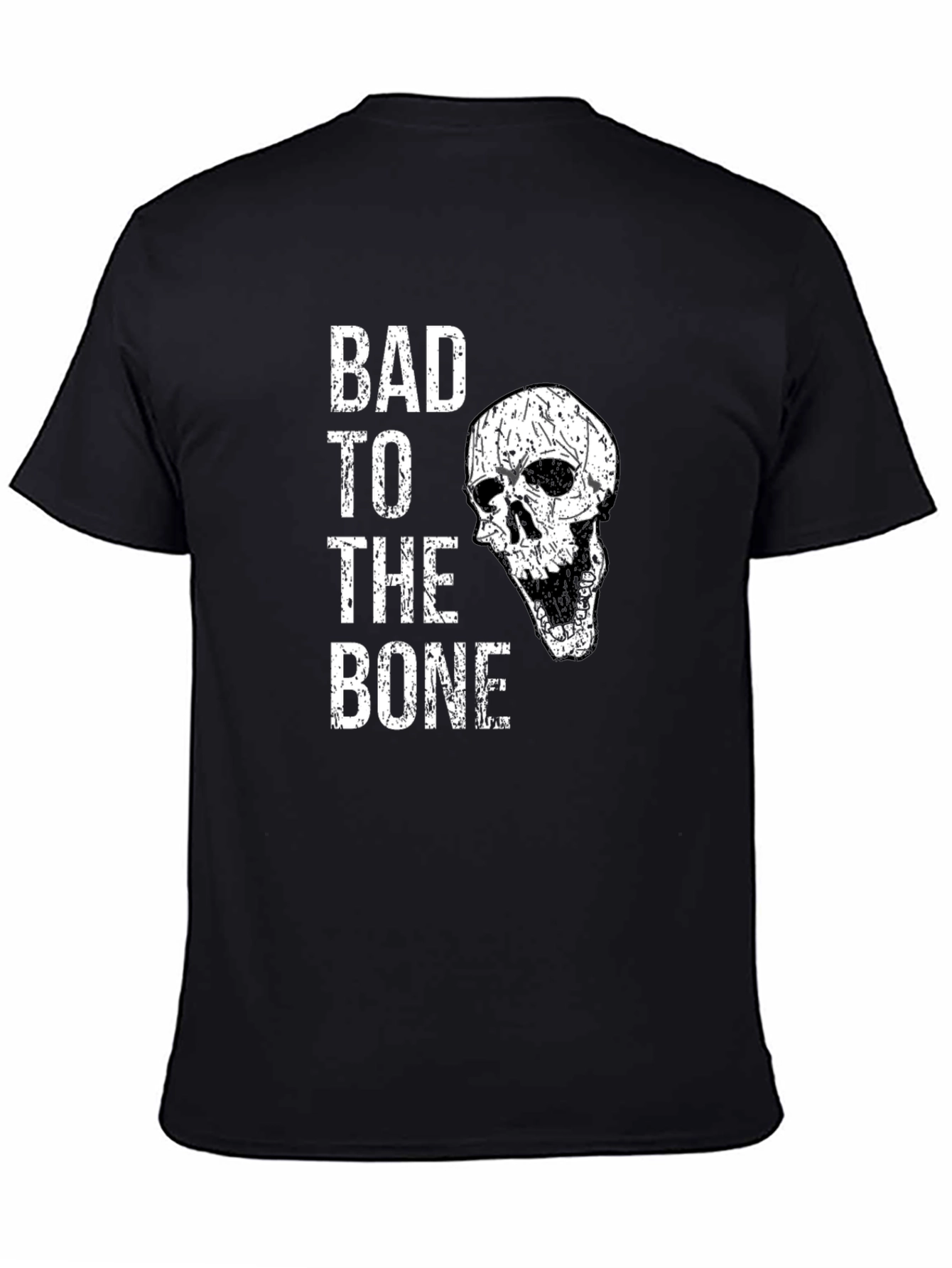 Bad to the Bone Skull Graphic Tee