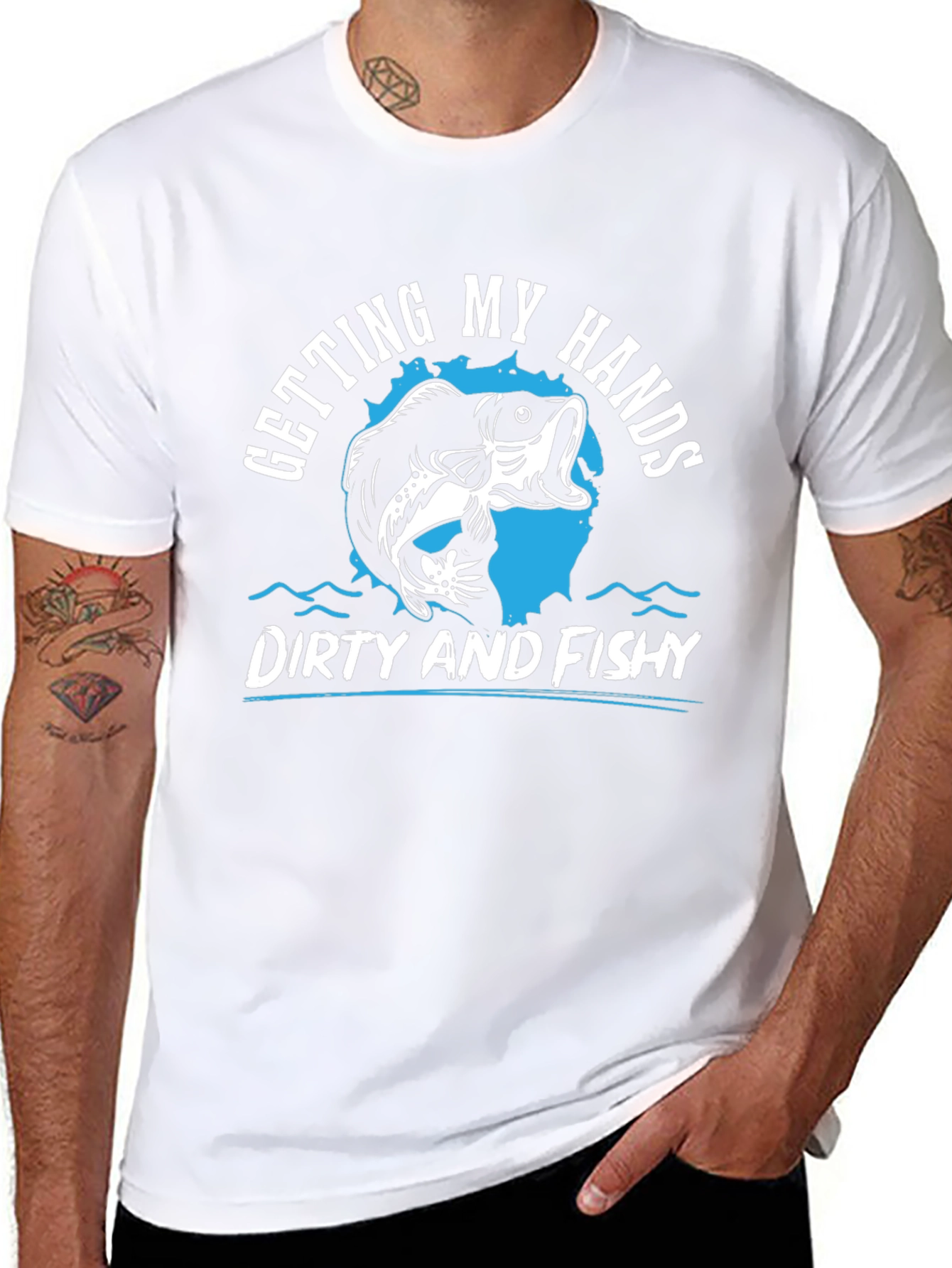 Dirty and Fishy T-Shirt: Fishing Enthusiast Tee