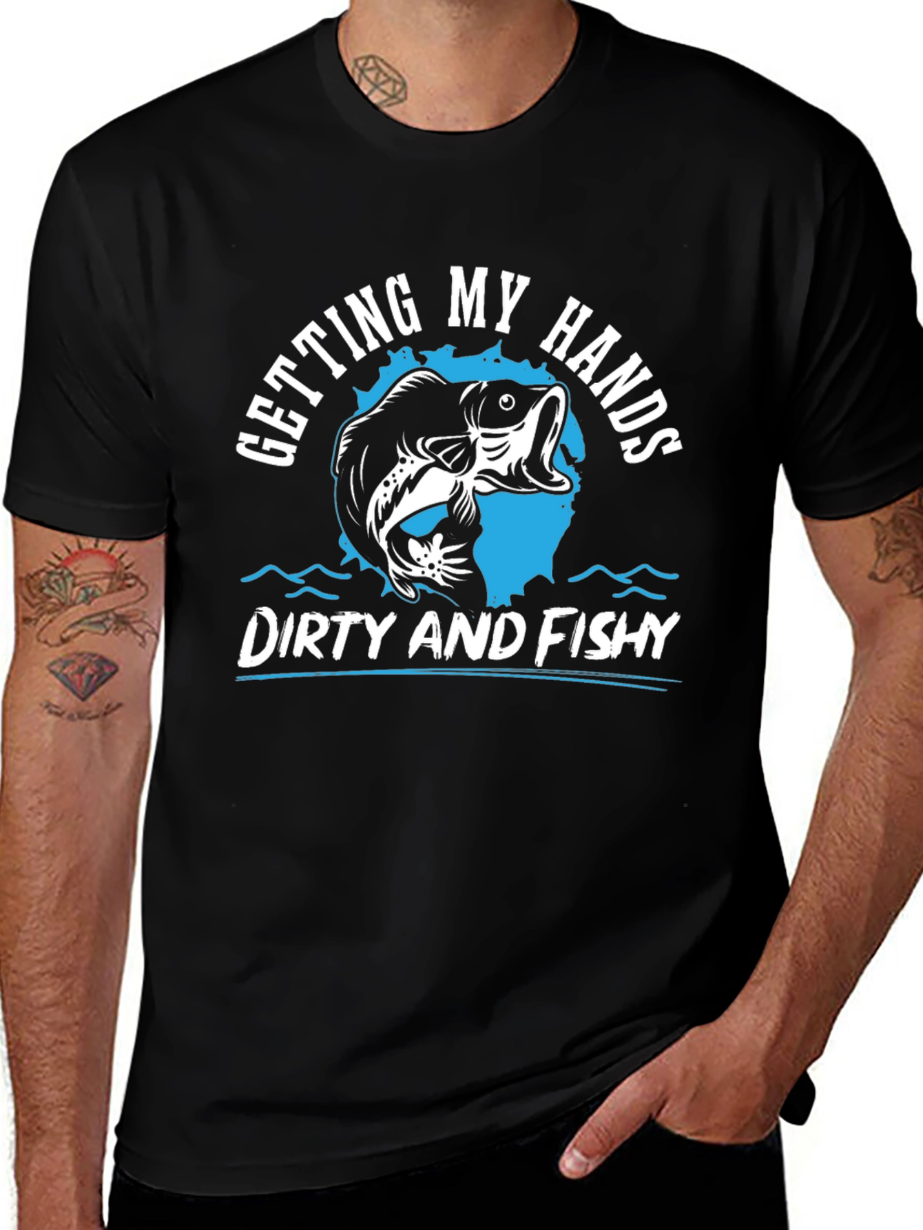 Dirty and Fishy T-Shirt: Fishing Enthusiast Tee