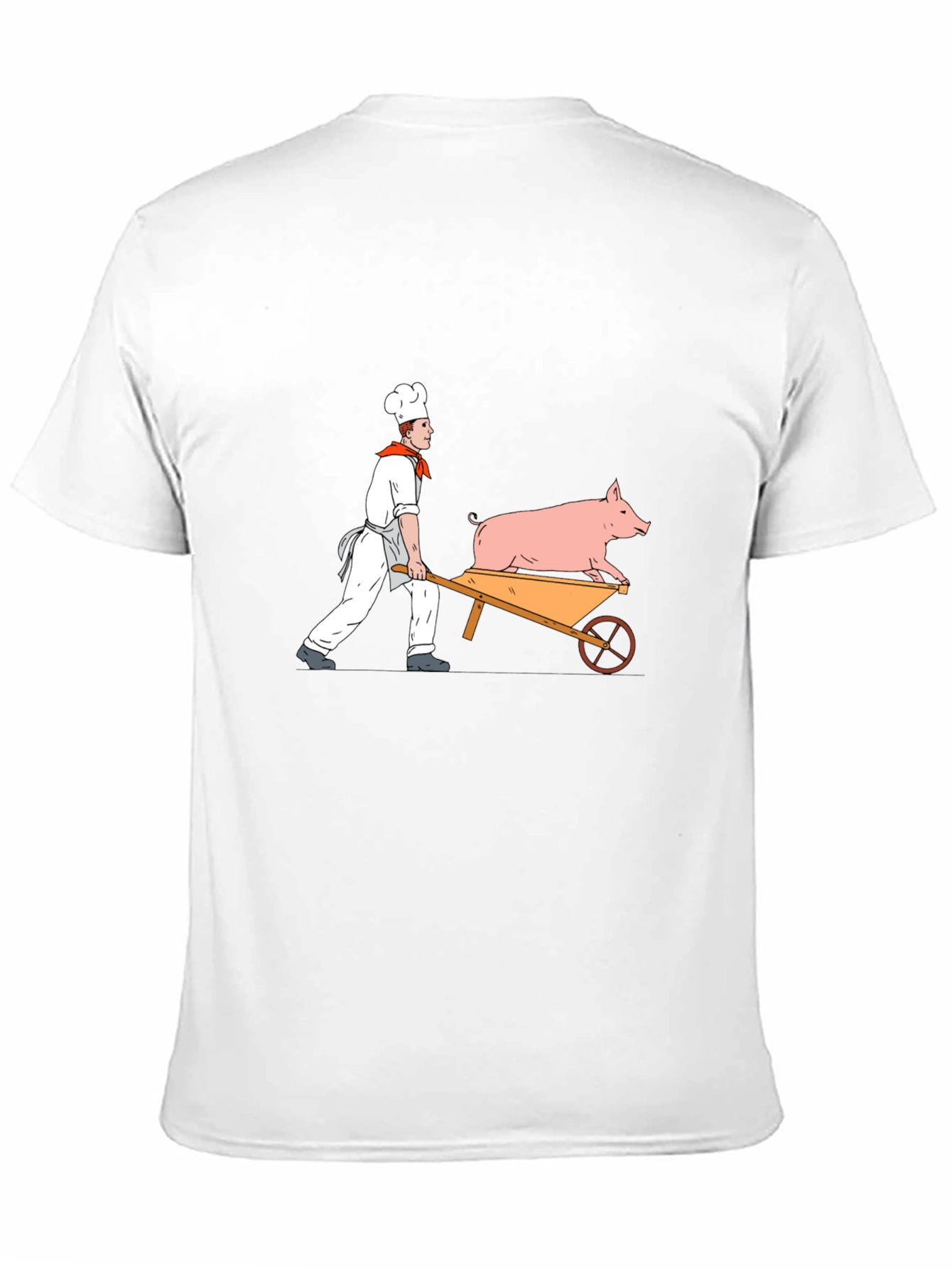 Chef Pig Wheelbarrow Graphic Tee