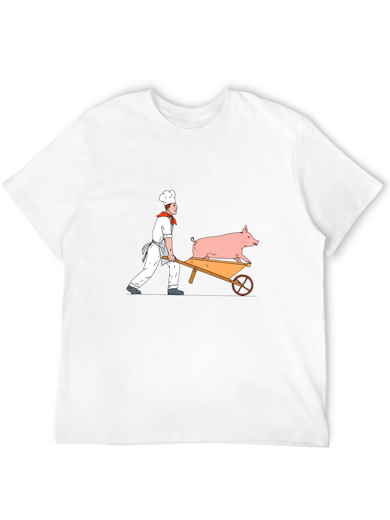 Chef Pig Wheelbarrow Graphic Tee