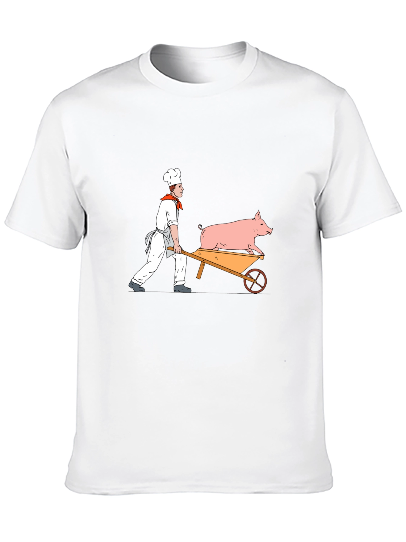 Chef Pig Wheelbarrow Graphic Tee