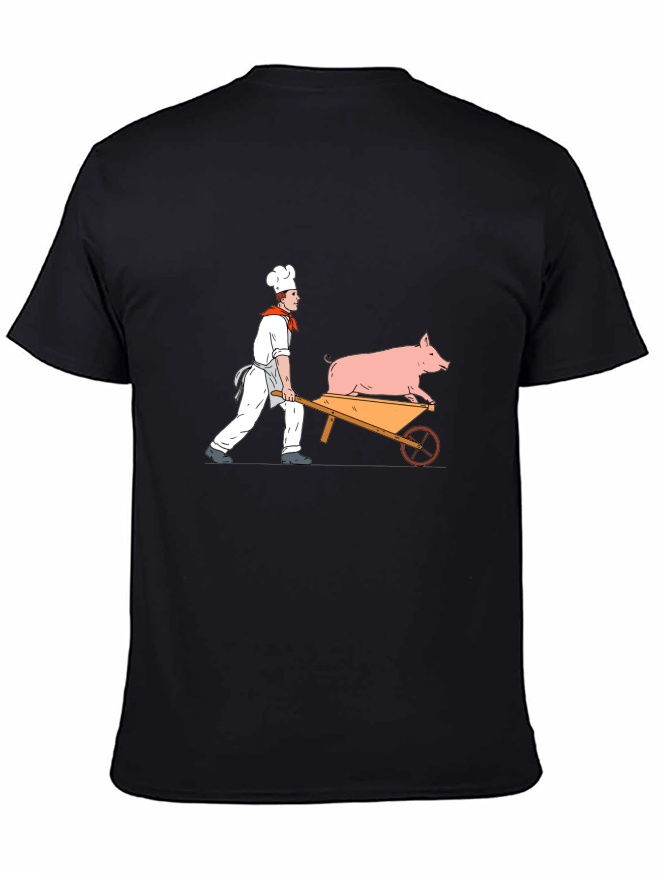 Chef Pig Wheelbarrow Graphic Tee