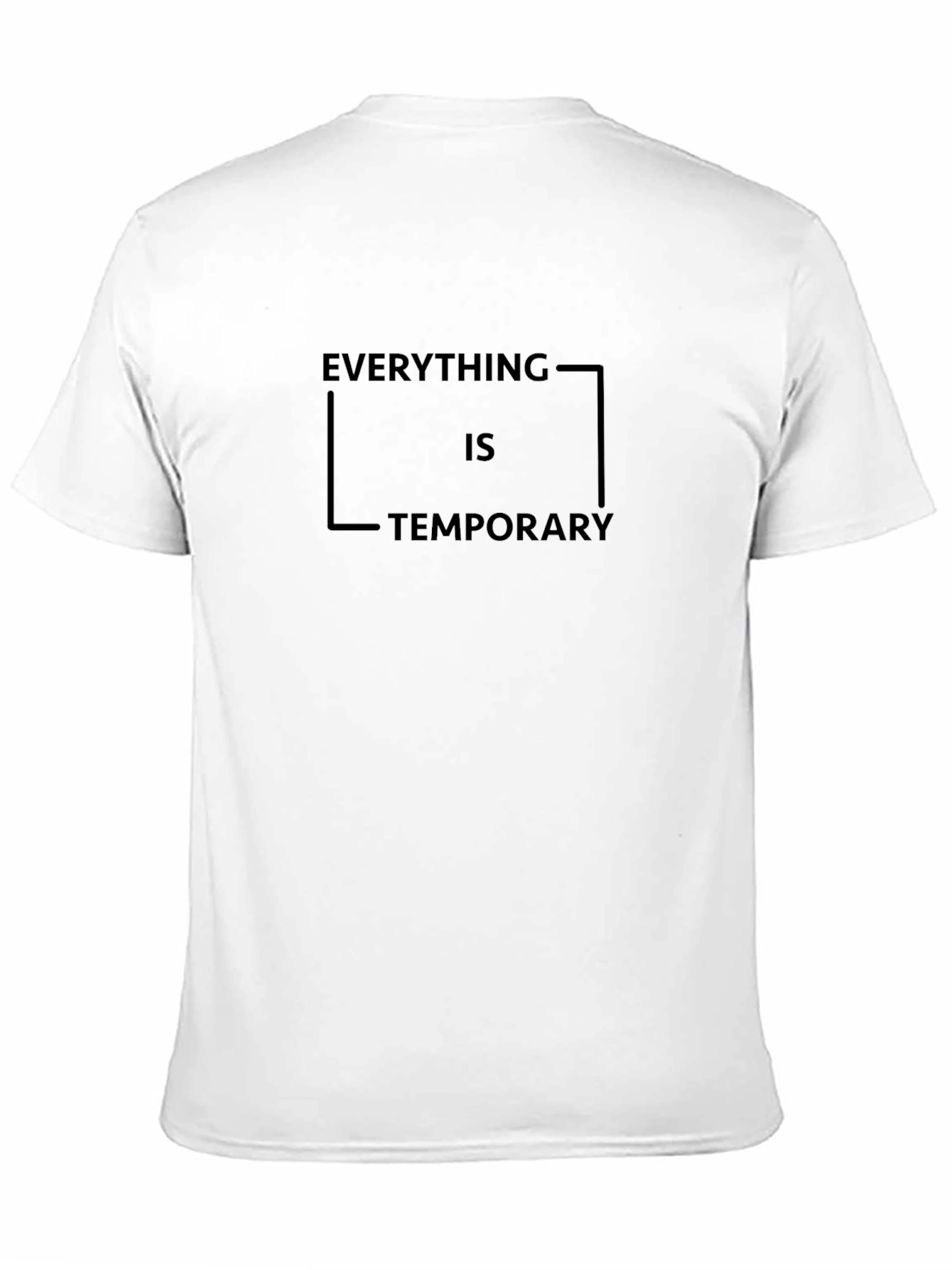 Everything Is Temporary Black Graphic Tee