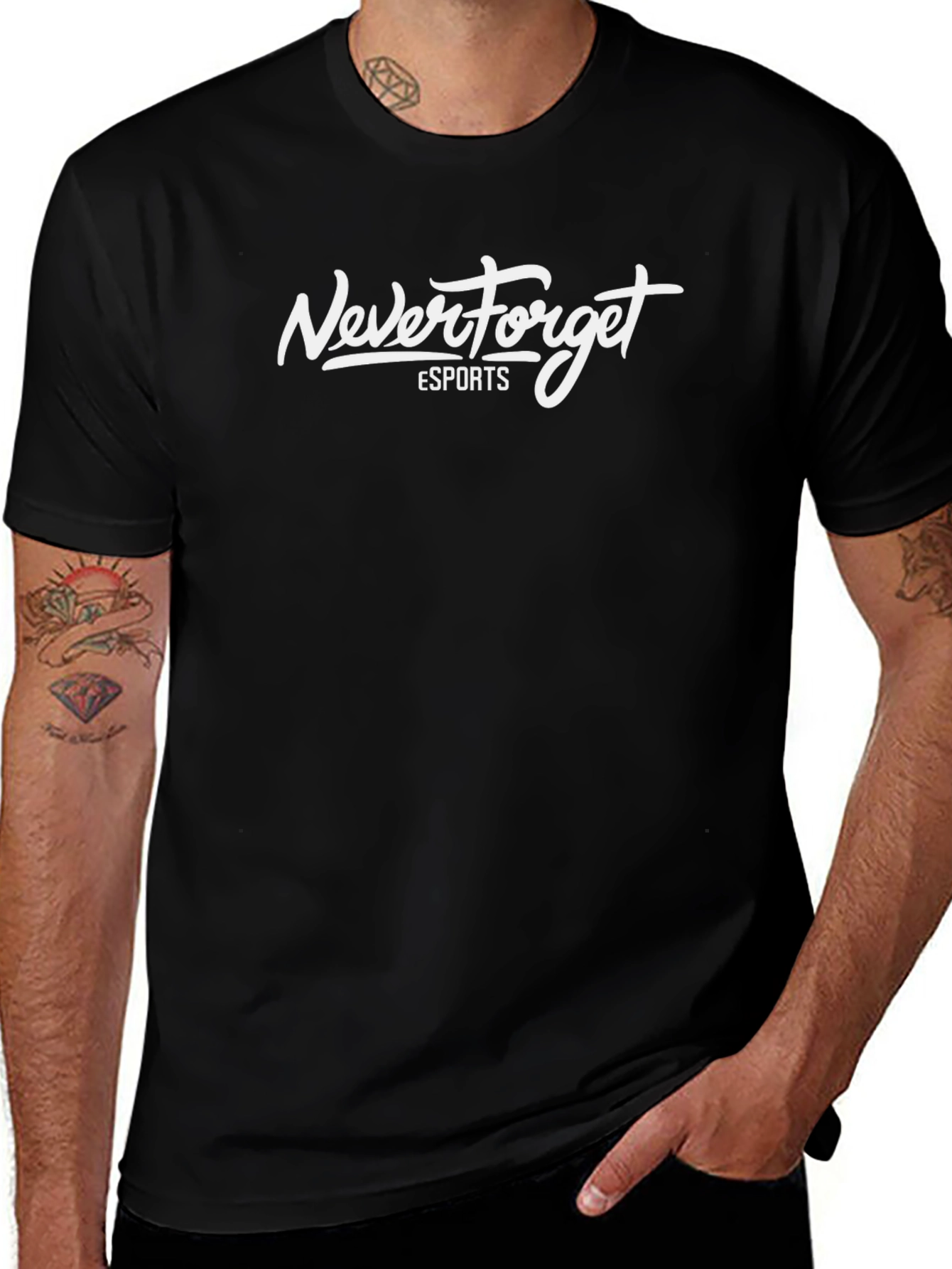 Never Forget Esports Black T-Shirt