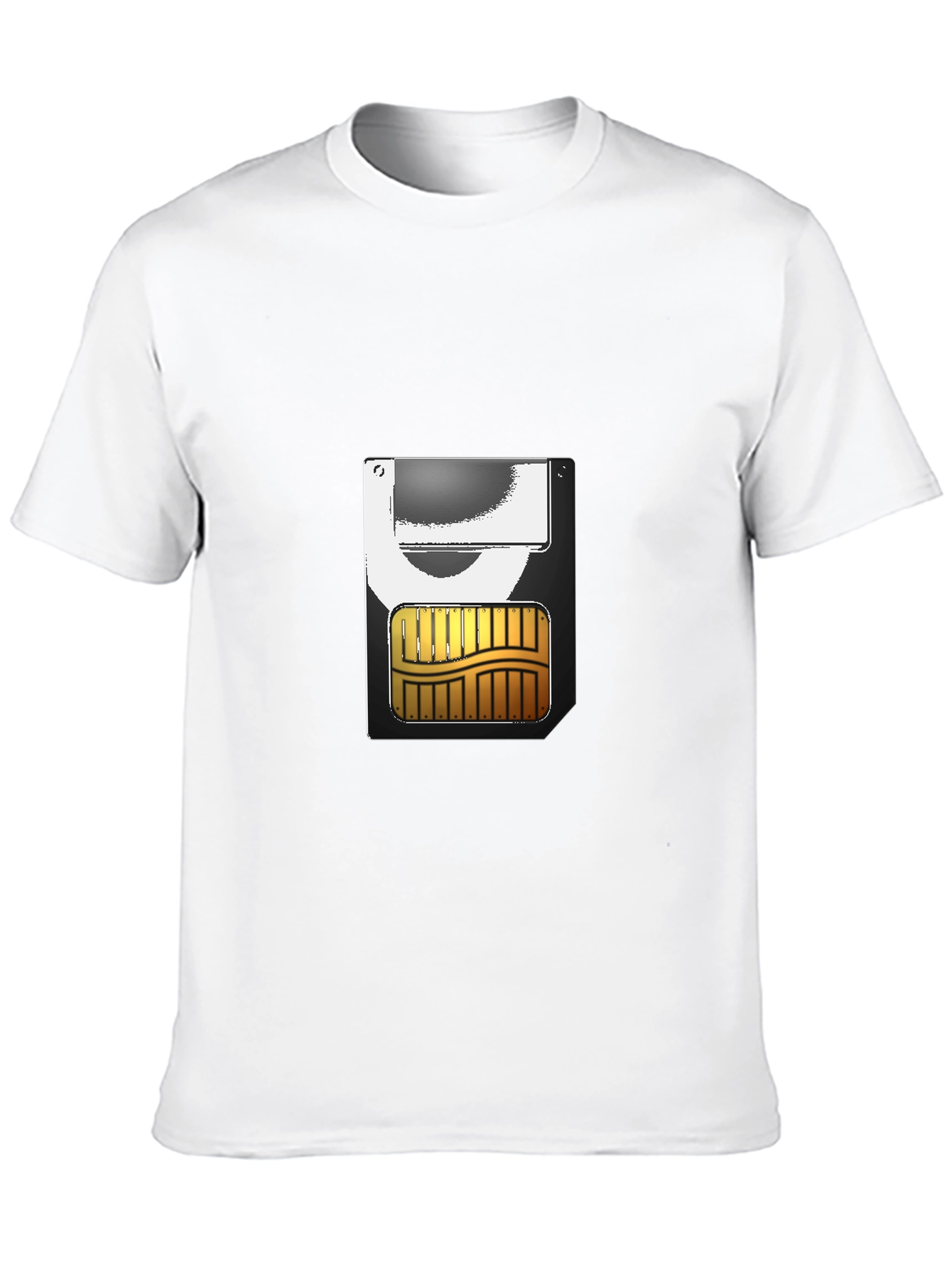 Techie SD Card Graphic Black T-Shirt