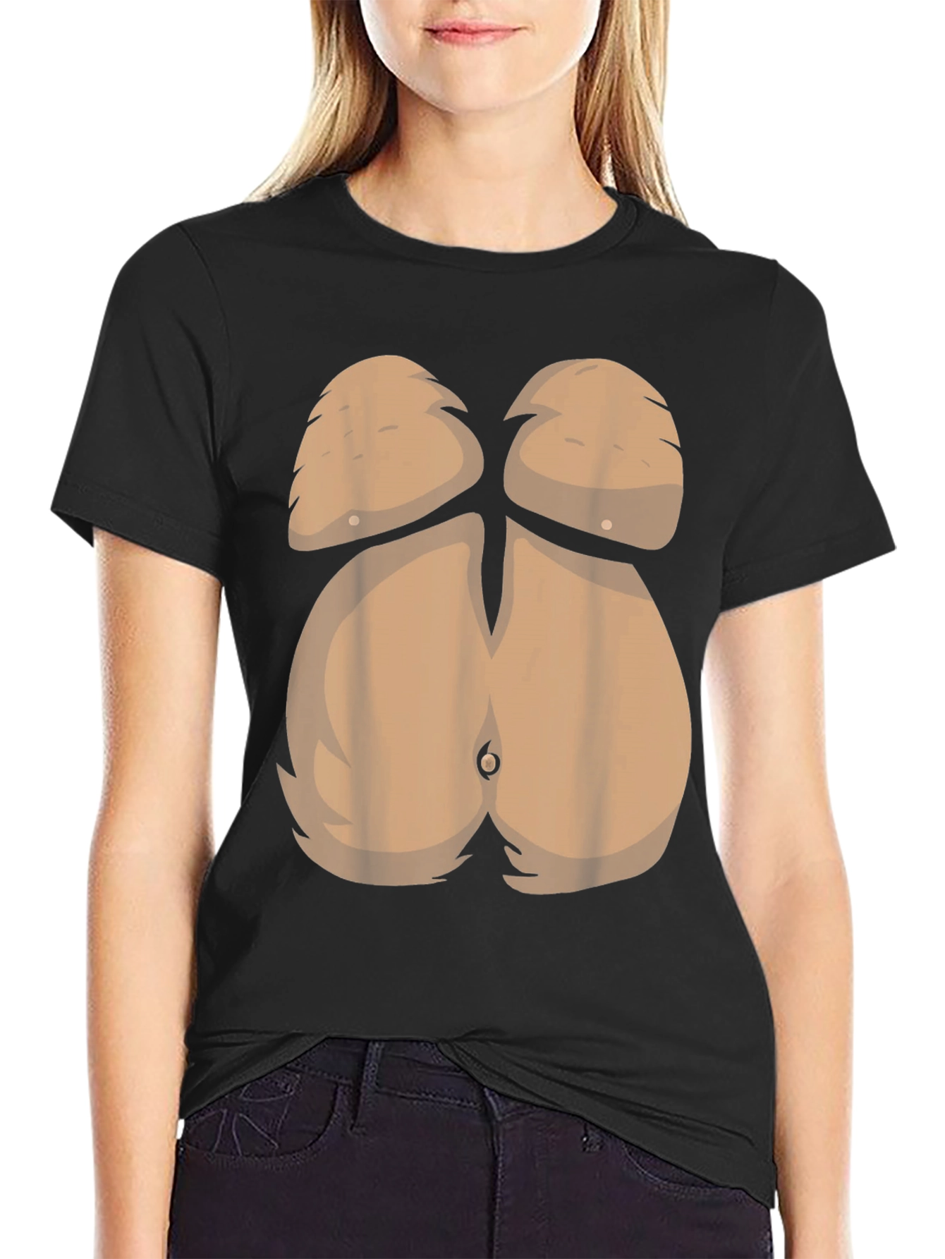 Funny Hairy Belly T-Shirt