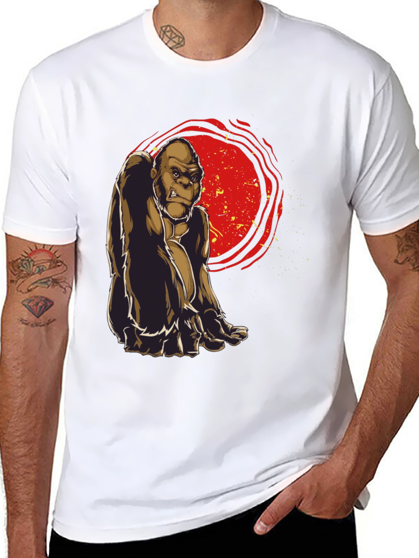 Gorilla Graphic Tee - Cool Ape Design