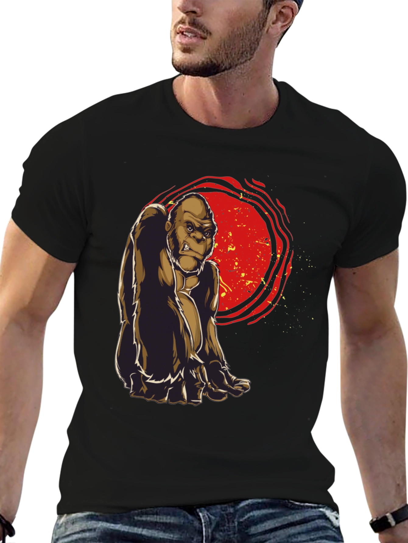 Gorilla Graphic Tee - Cool Ape Design