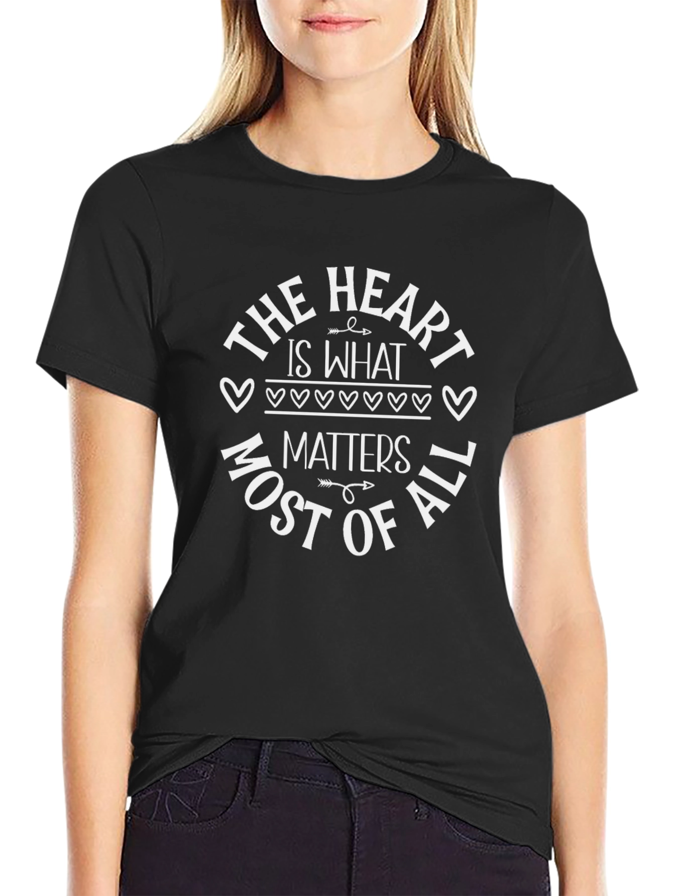 Heart Matters Graphic Tee - Black