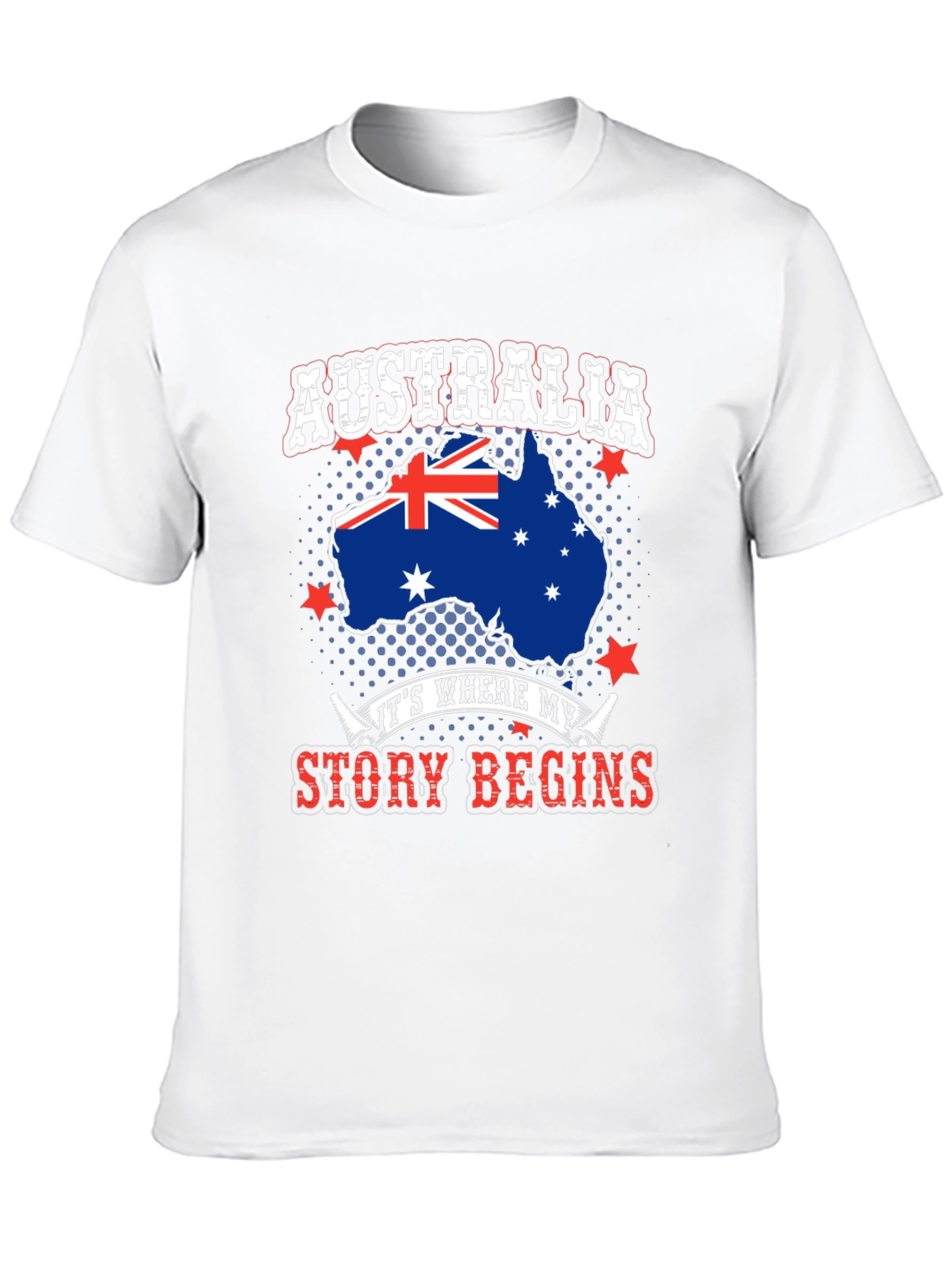 Australia Story Begins T-Shirt - Aussie Pride Tee