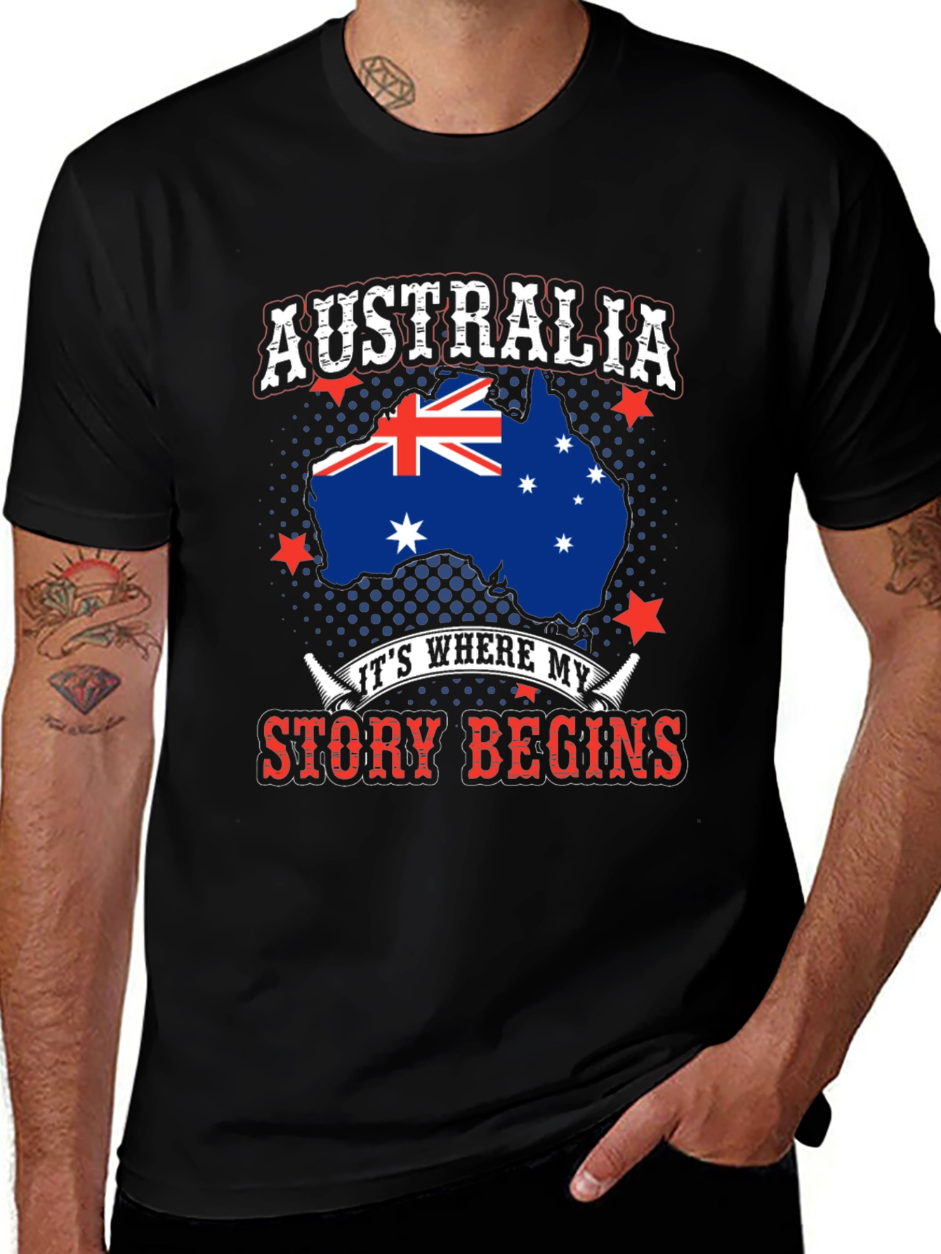 Australia Story Begins T-Shirt - Aussie Pride Tee