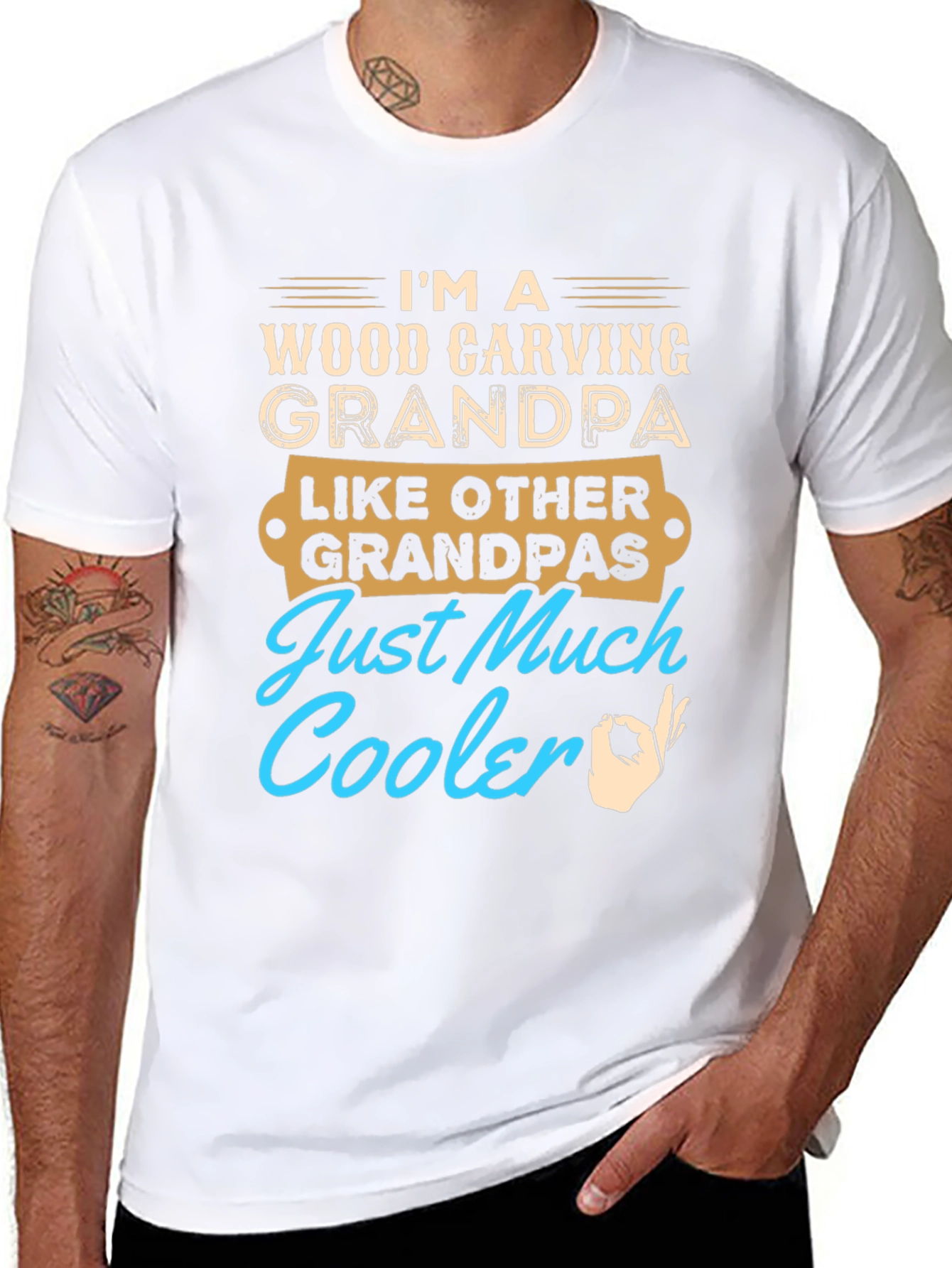 Wood Carving Grandpa T-Shirt