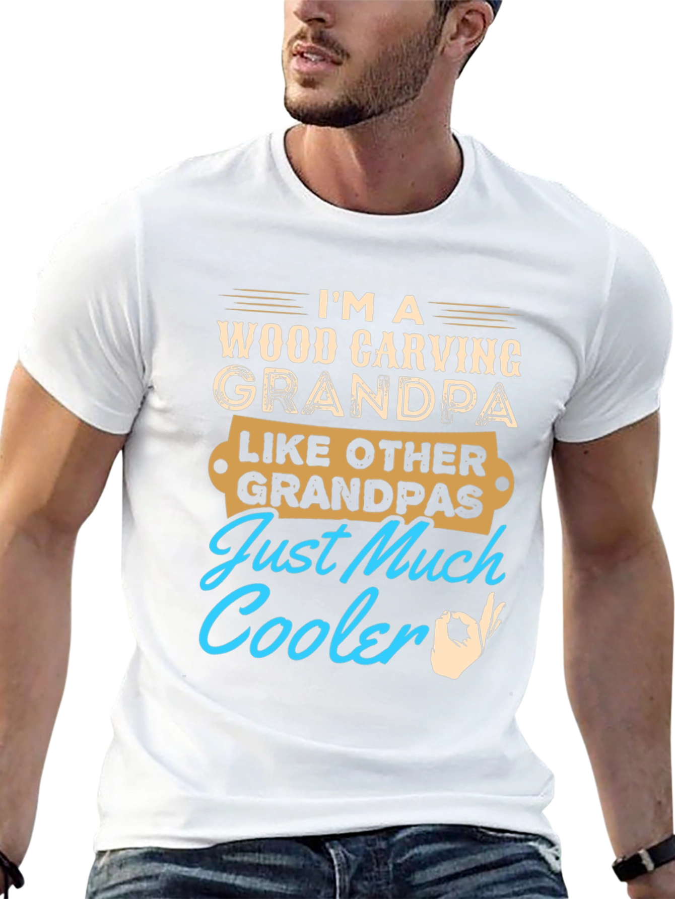 Wood Carving Grandpa T-Shirt