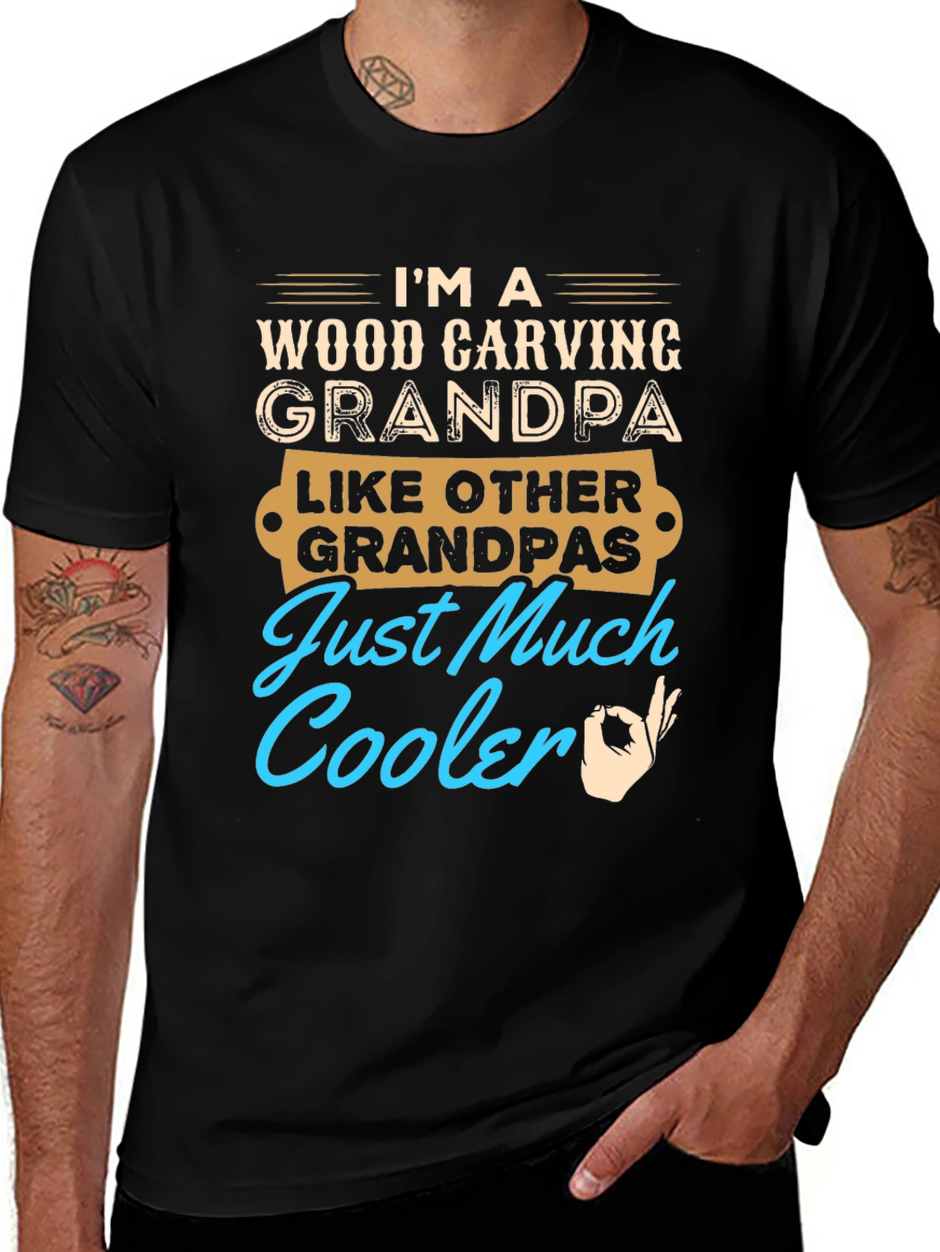 Wood Carving Grandpa T-Shirt