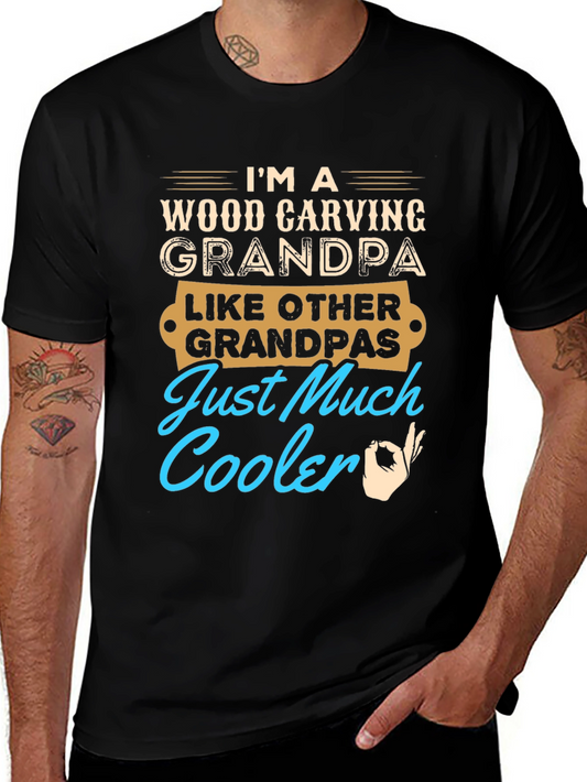 Wood Carving Grandpa T-Shirt