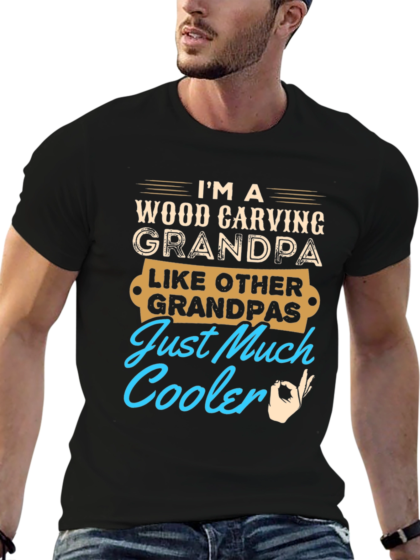 Wood Carving Grandpa T-Shirt