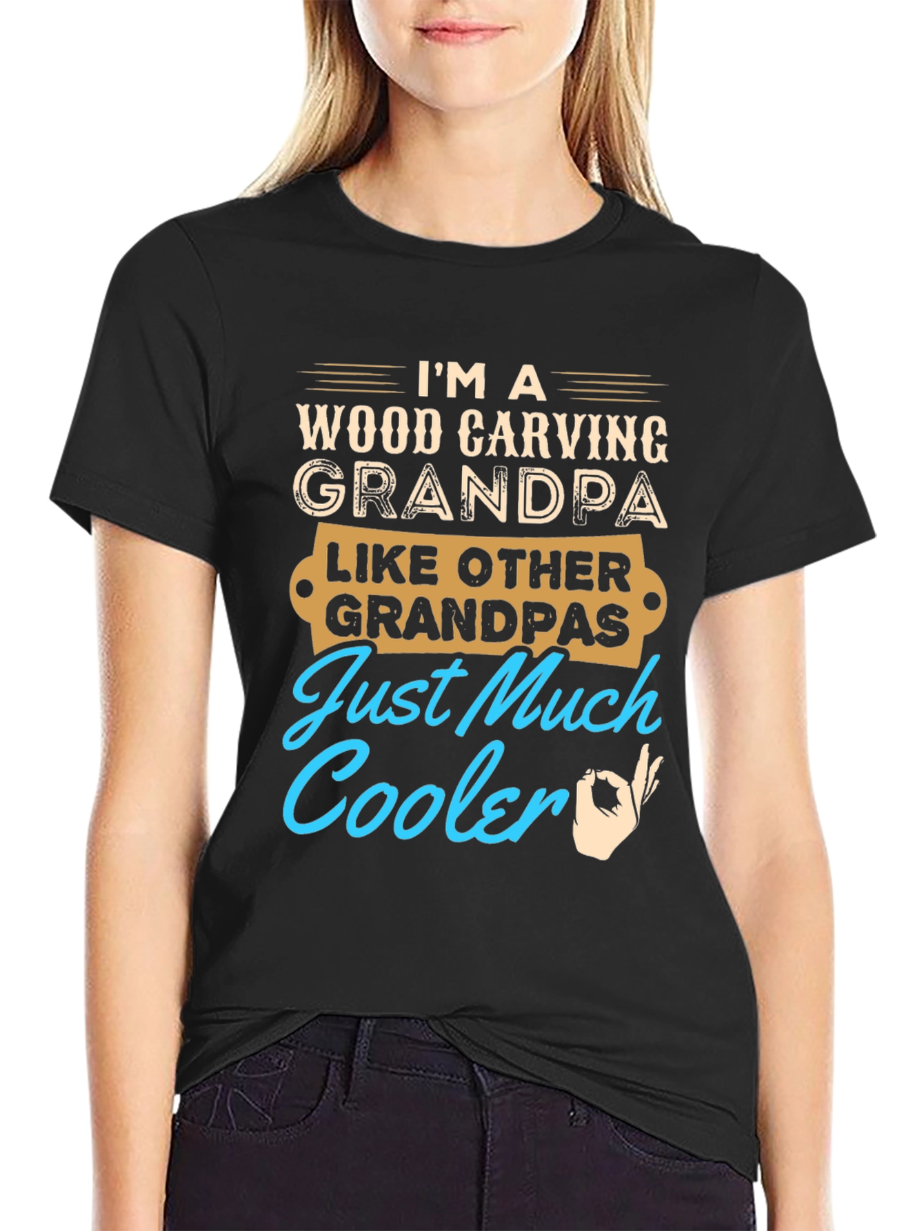 Wood Carving Grandpa T-Shirt