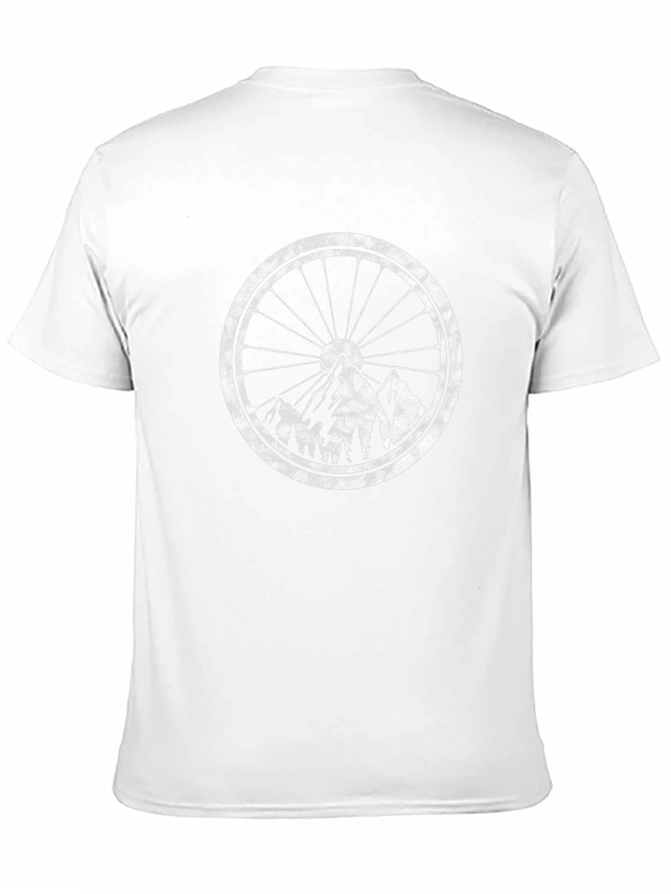 Mountain Bike Wheel Graphic Tee - Black