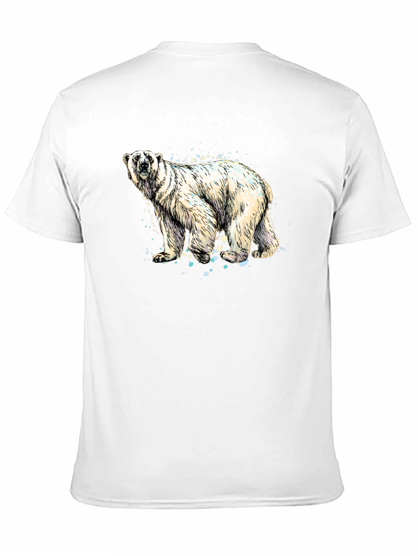 Polar Bear Graphic Tee - Stylish Black T-Shirt