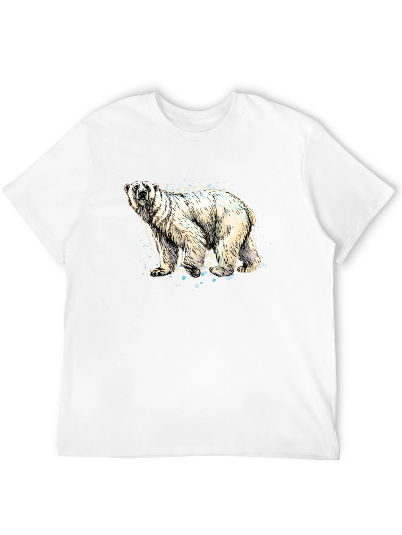 Polar Bear Graphic Tee - Stylish Black T-Shirt