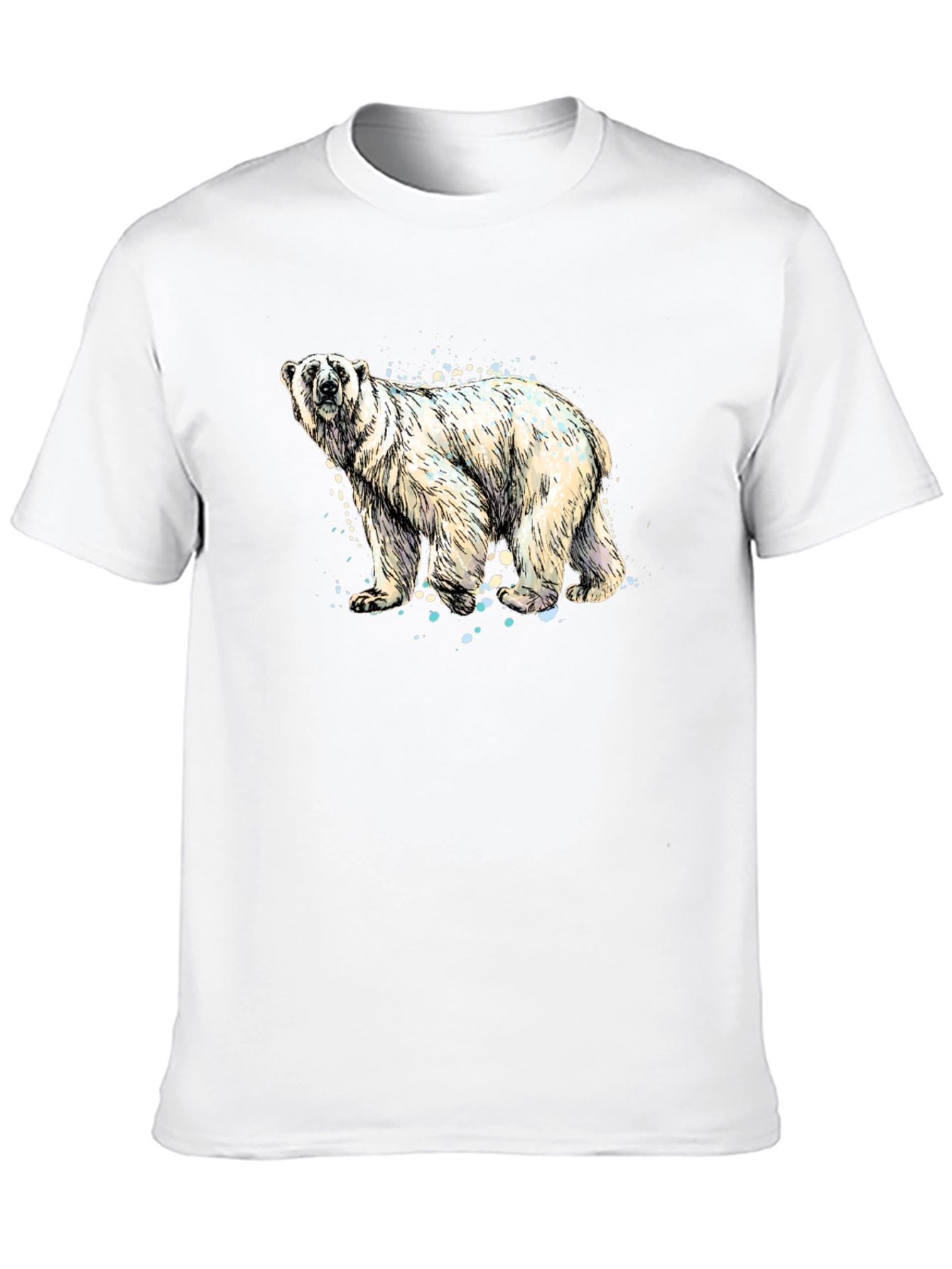 Polar Bear Graphic Tee - Stylish Black T-Shirt