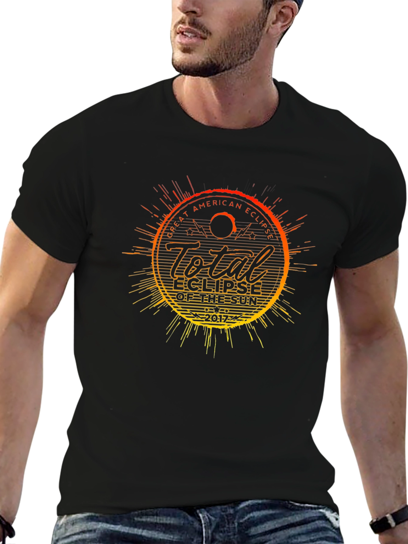 Total Eclipse 2017 Black T-Shirt