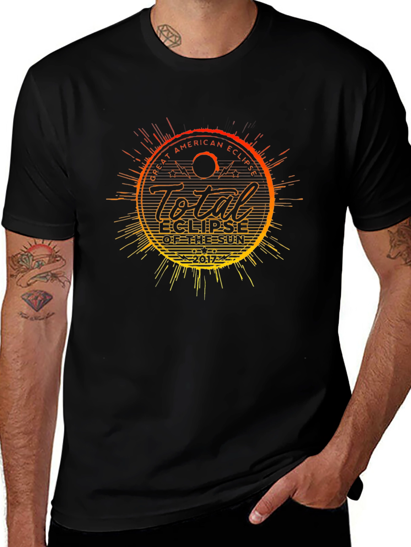 Total Eclipse 2017 Black T-Shirt