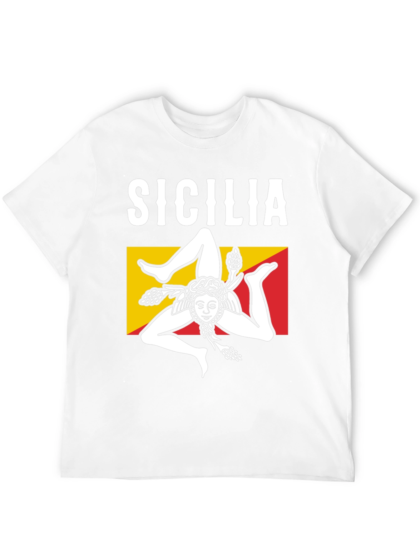Sicilia T-Shirt Trinacria Symbol Tee