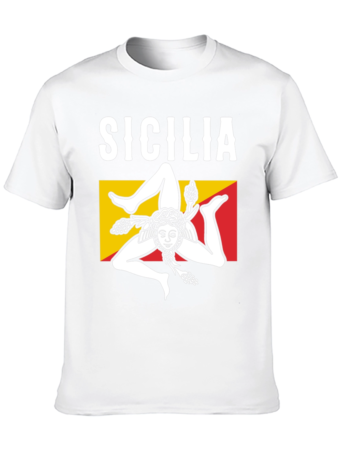 Sicilia T-Shirt Trinacria Symbol Tee