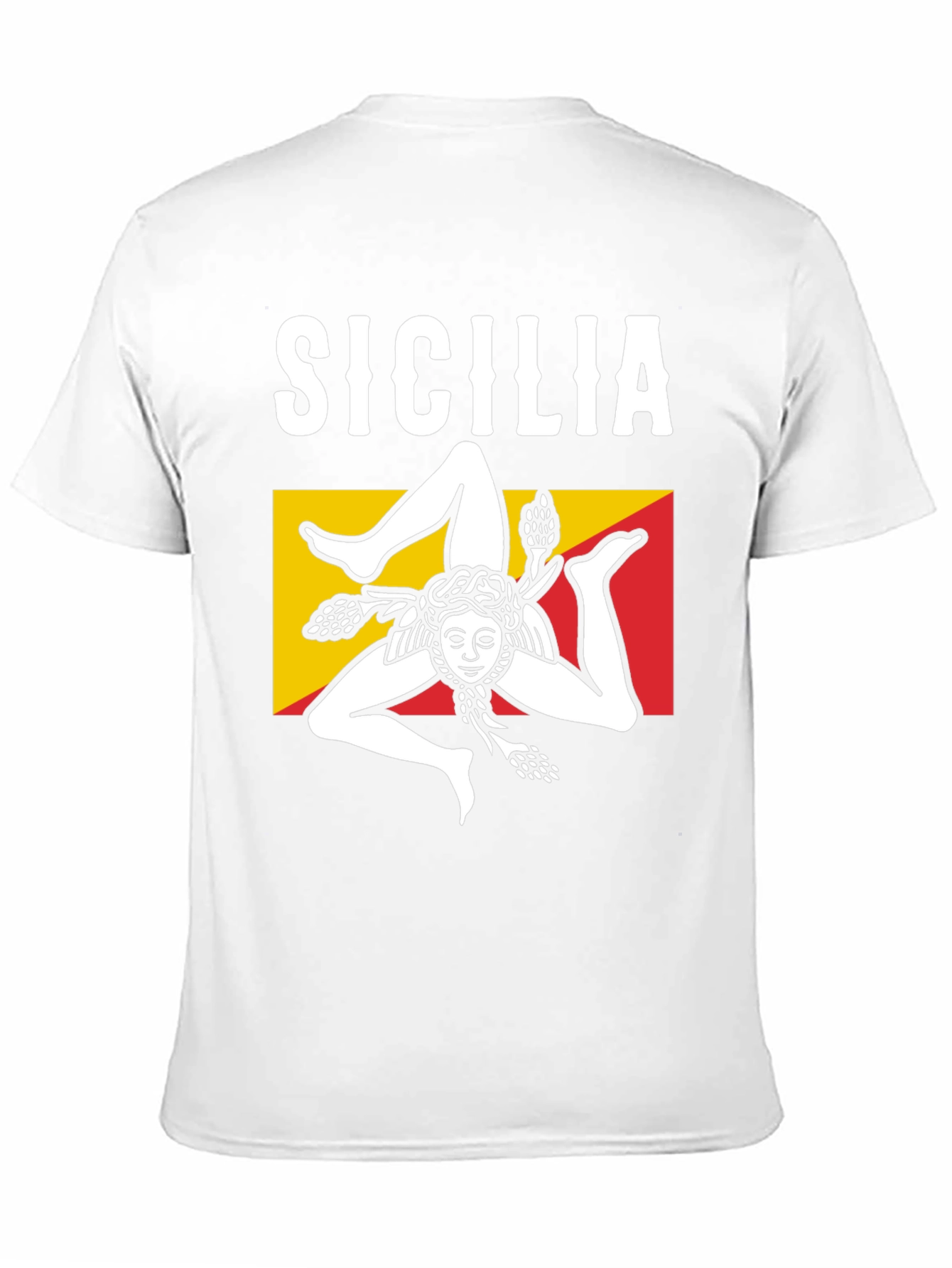 Sicilia T-Shirt Trinacria Symbol Tee