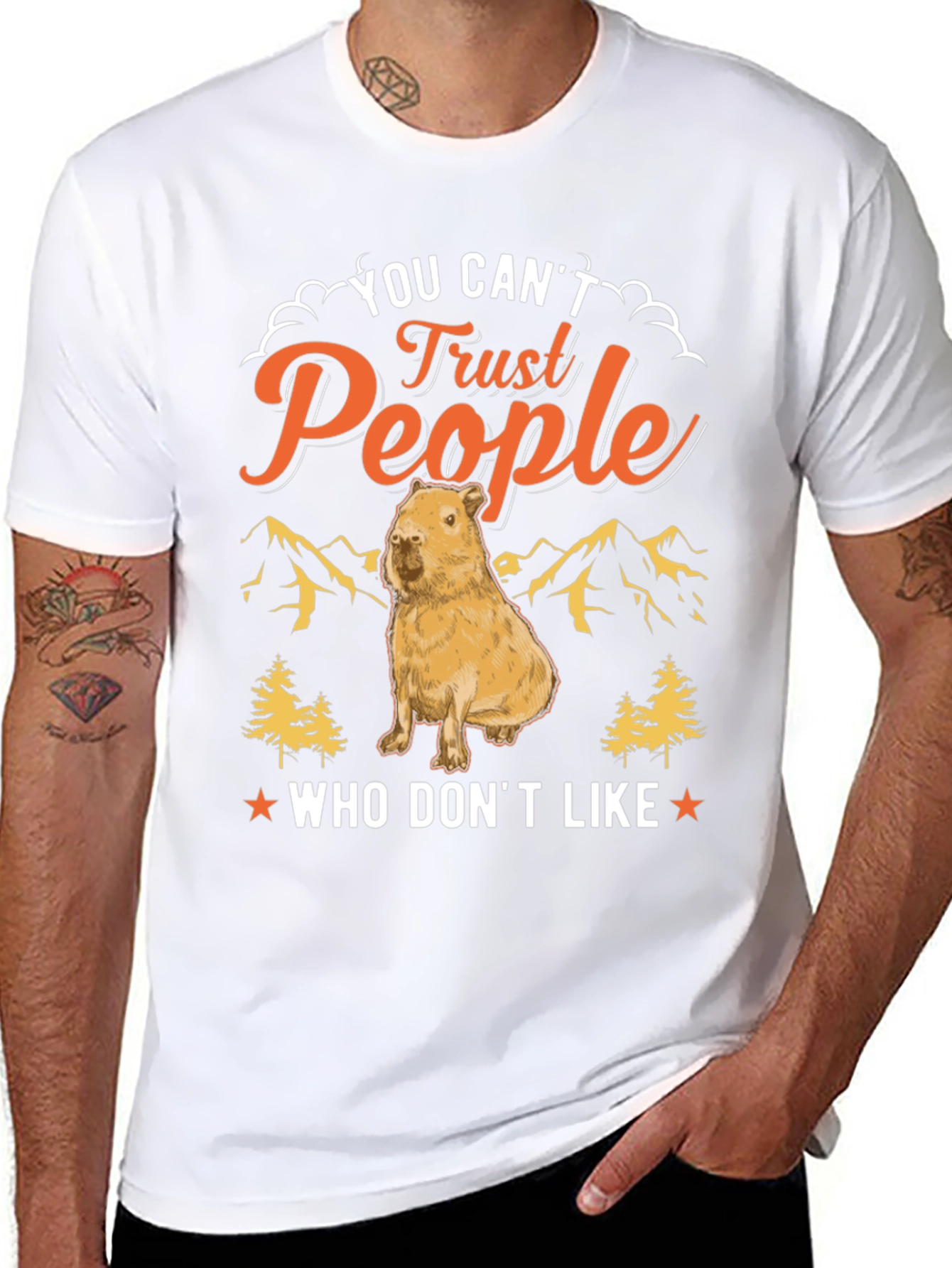 You Cant Trust People Capybara T-Shirt