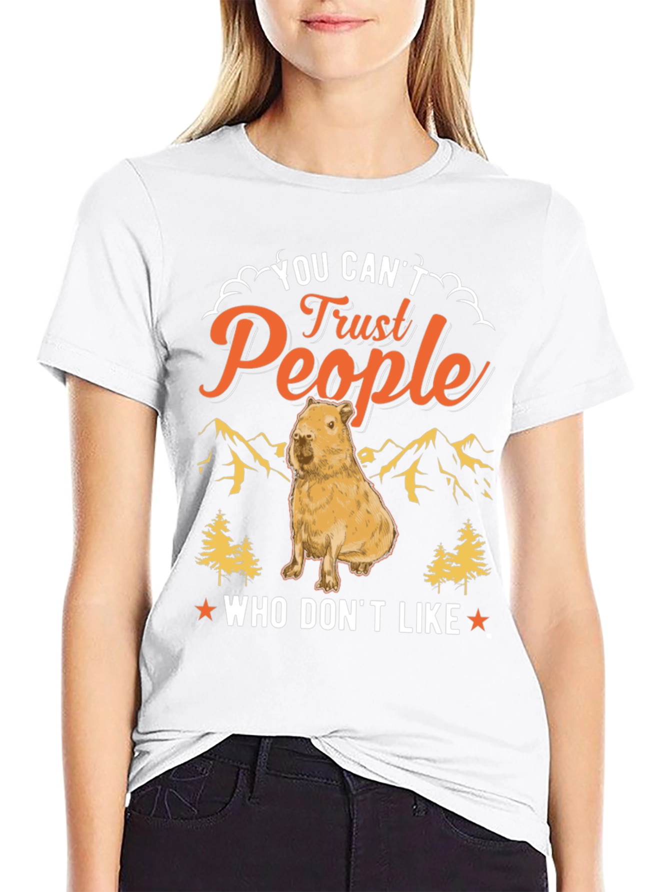 You Cant Trust People Capybara T-Shirt