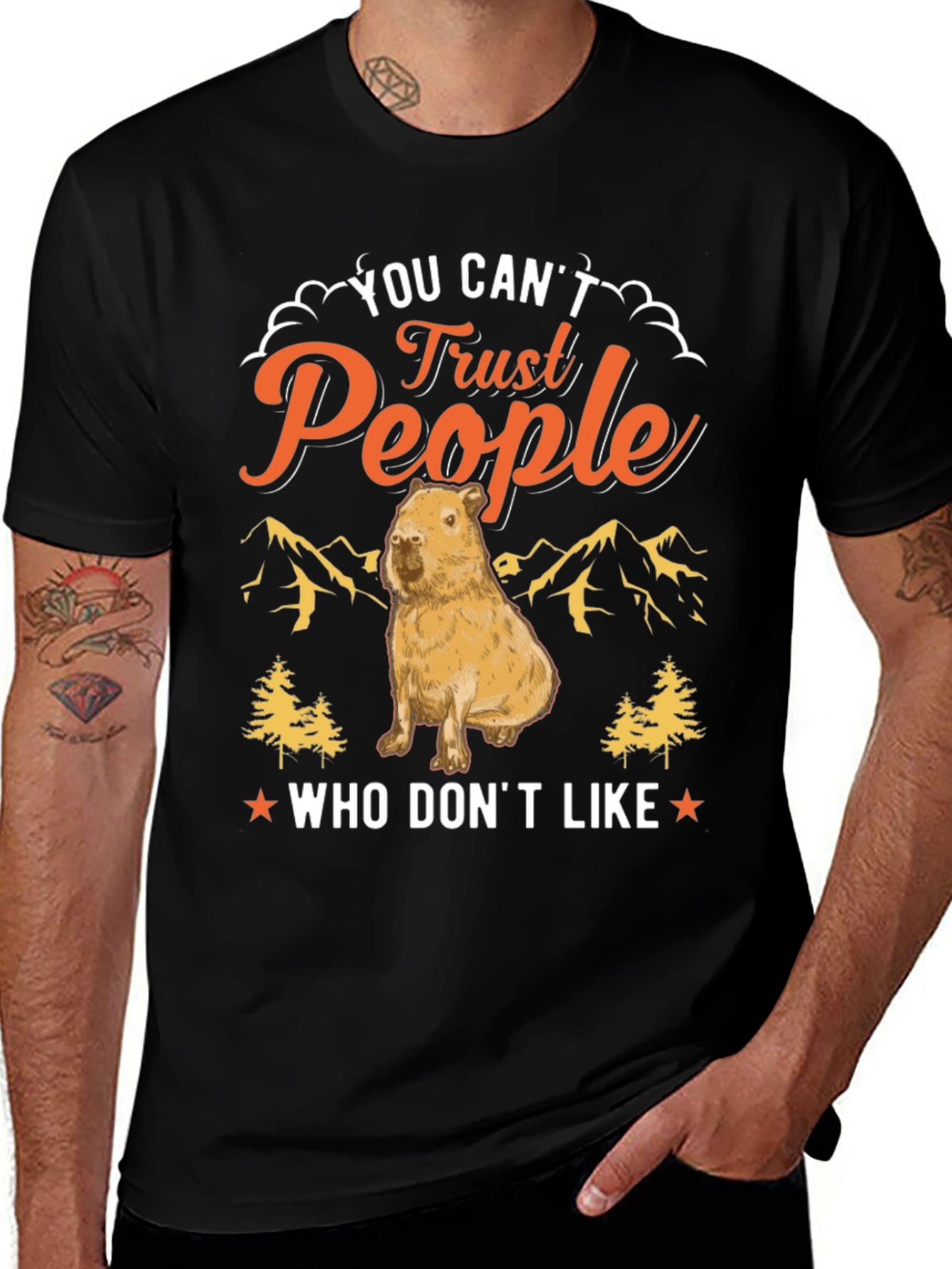 You Cant Trust People Capybara T-Shirt