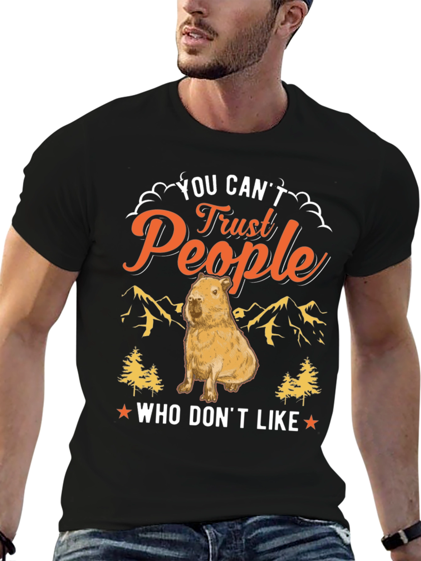 You Cant Trust People Capybara T-Shirt