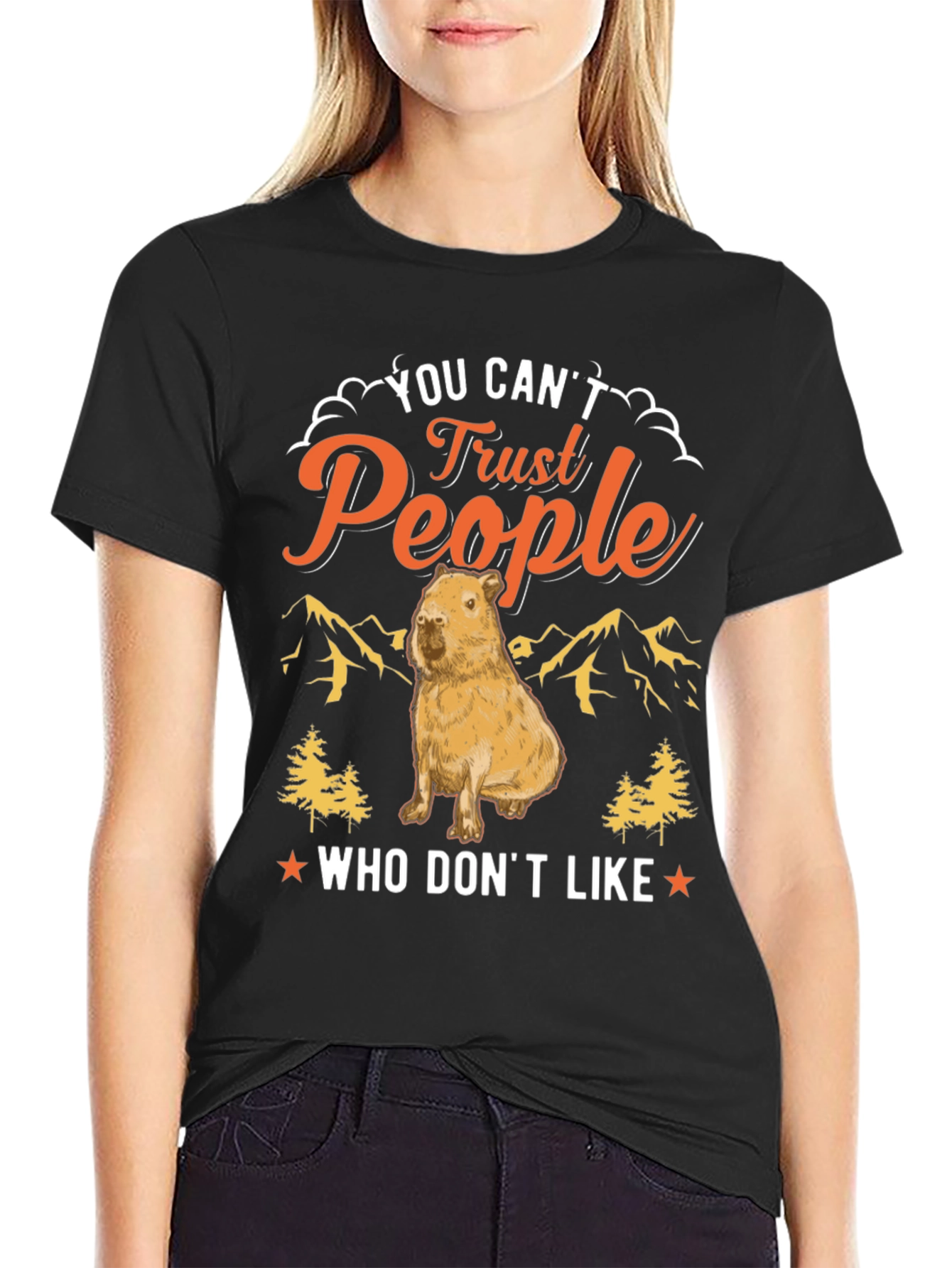 You Cant Trust People Capybara T-Shirt