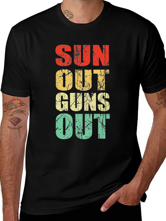 Suns Out Guns Out Retro Graphic Tee