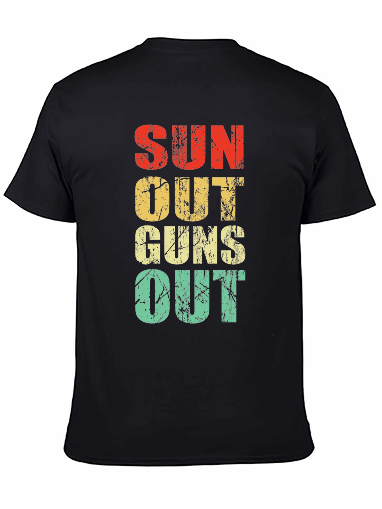 Suns Out Guns Out Retro Graphic Tee