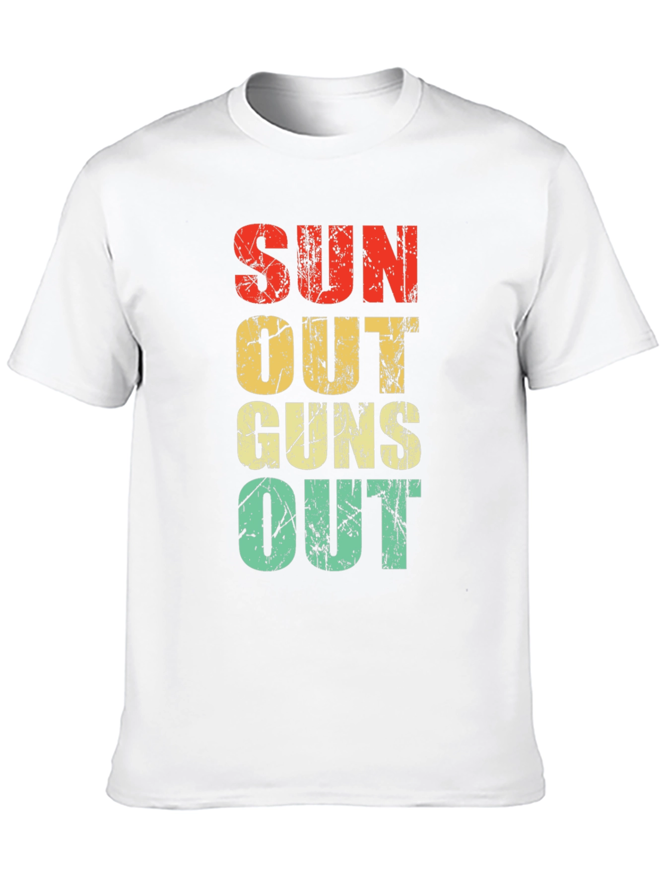 Suns Out Guns Out Retro Graphic Tee