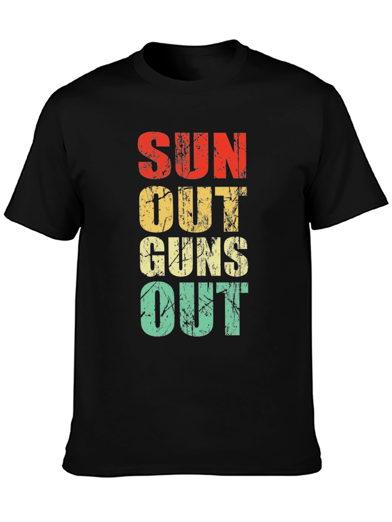 Suns Out Guns Out Retro Graphic Tee