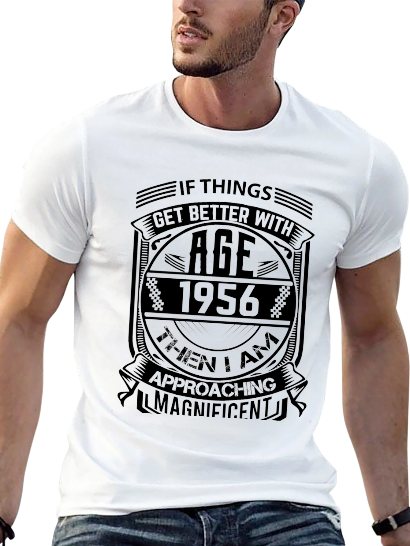 1956 Birthday T-Shirt: Aged to Magnificent Perfection