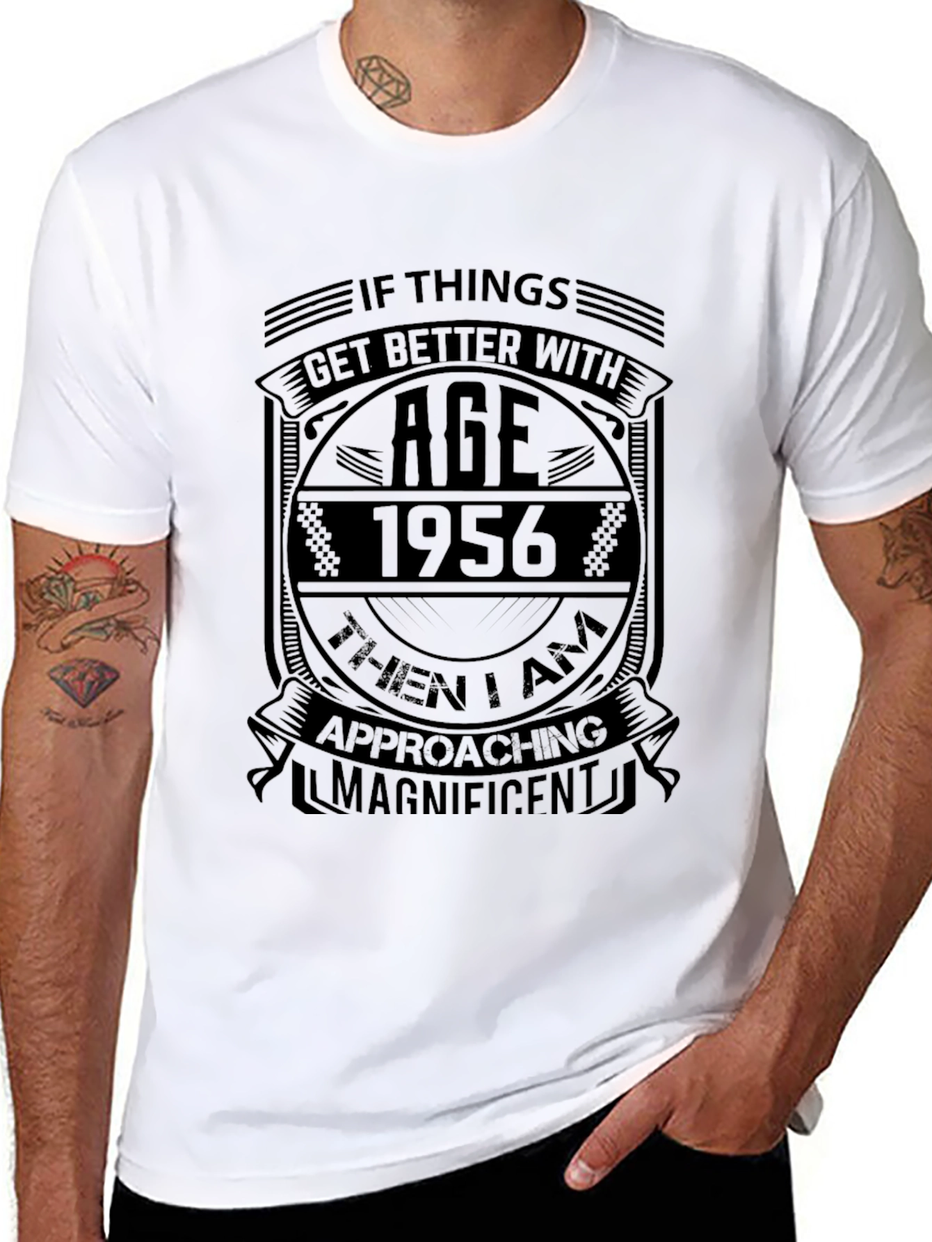 1956 Birthday T-Shirt: Aged to Magnificent Perfection