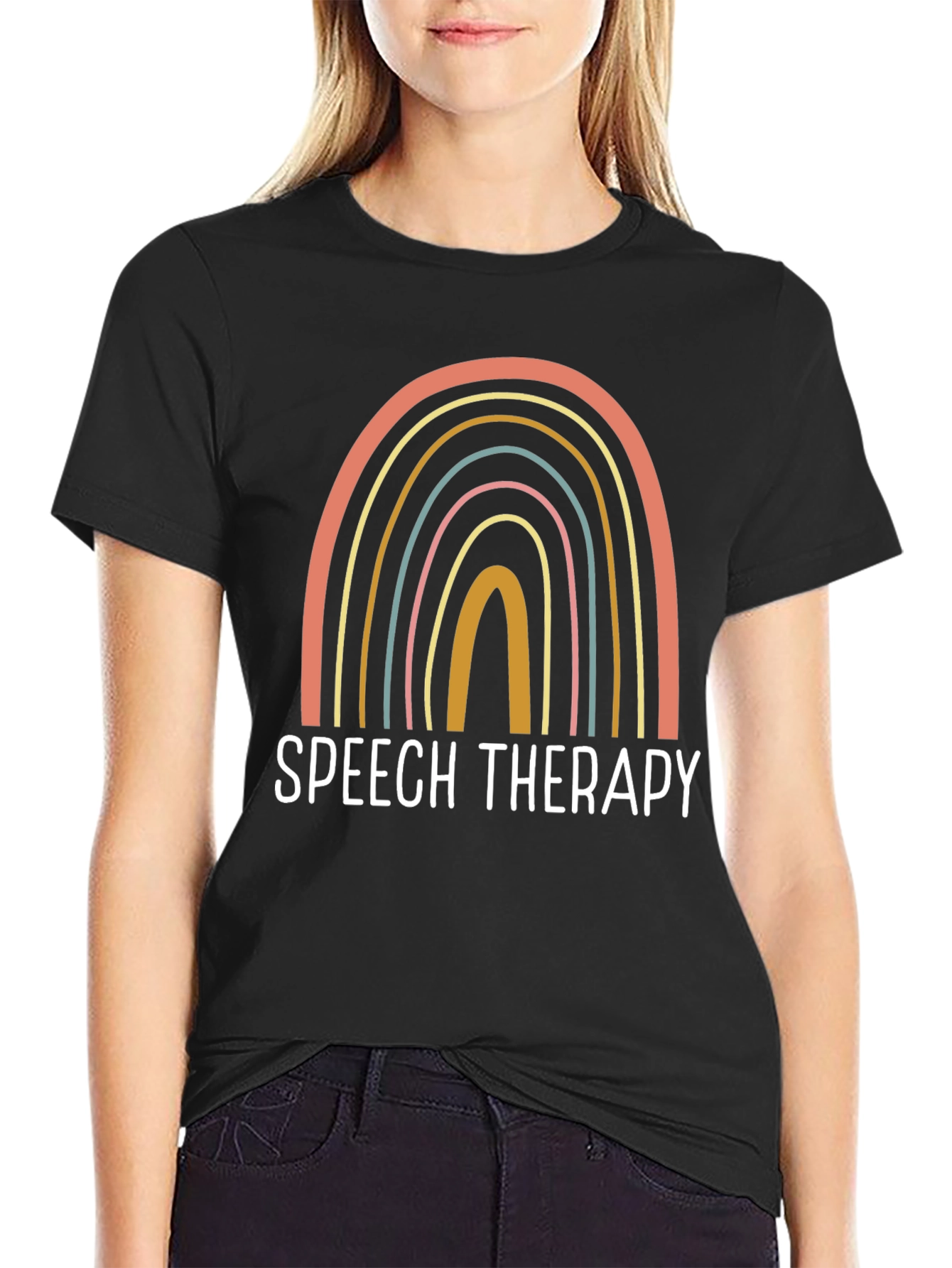 Speech Therapy Rainbow T-Shirt