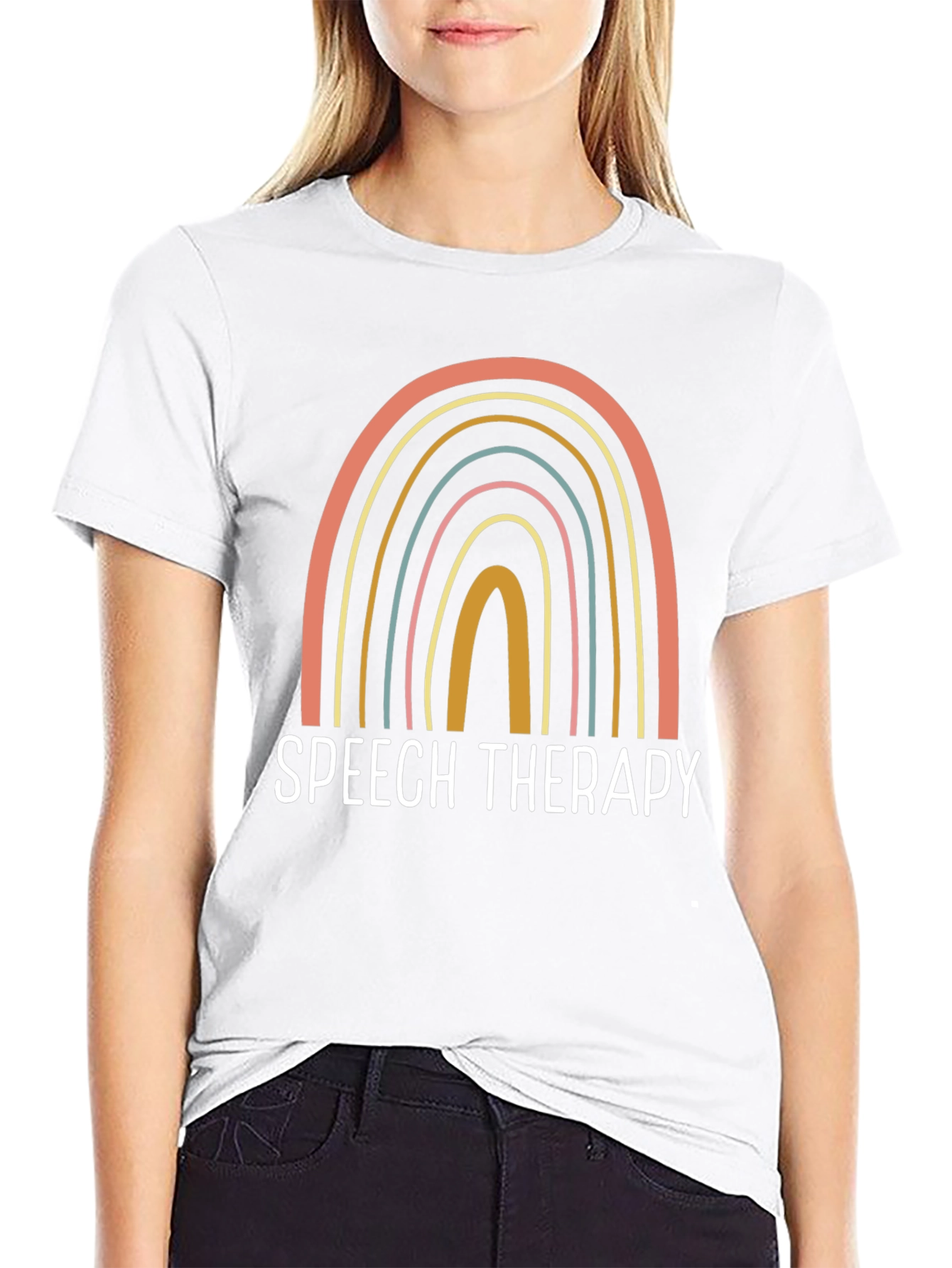 Speech Therapy Rainbow T-Shirt