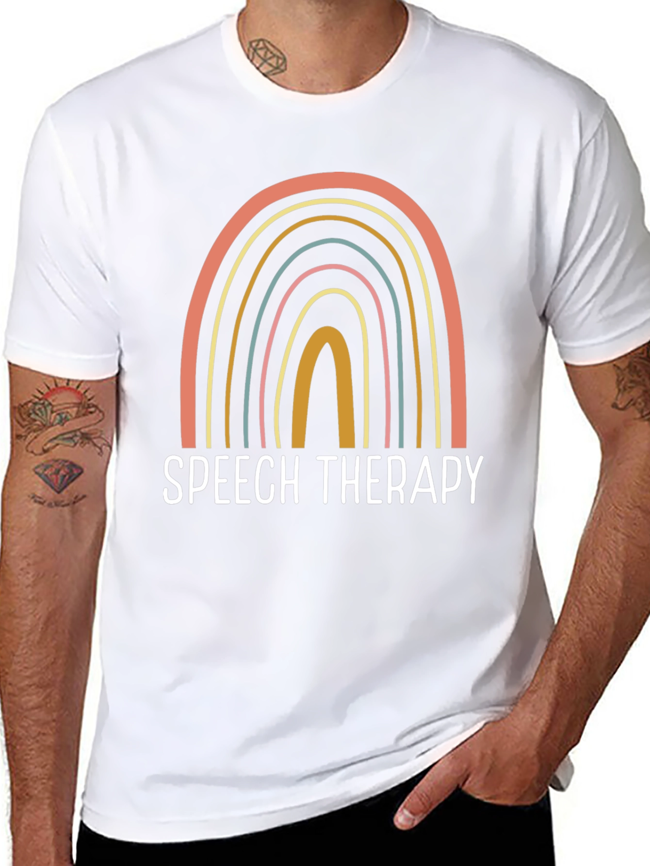 Speech Therapy Rainbow T-Shirt