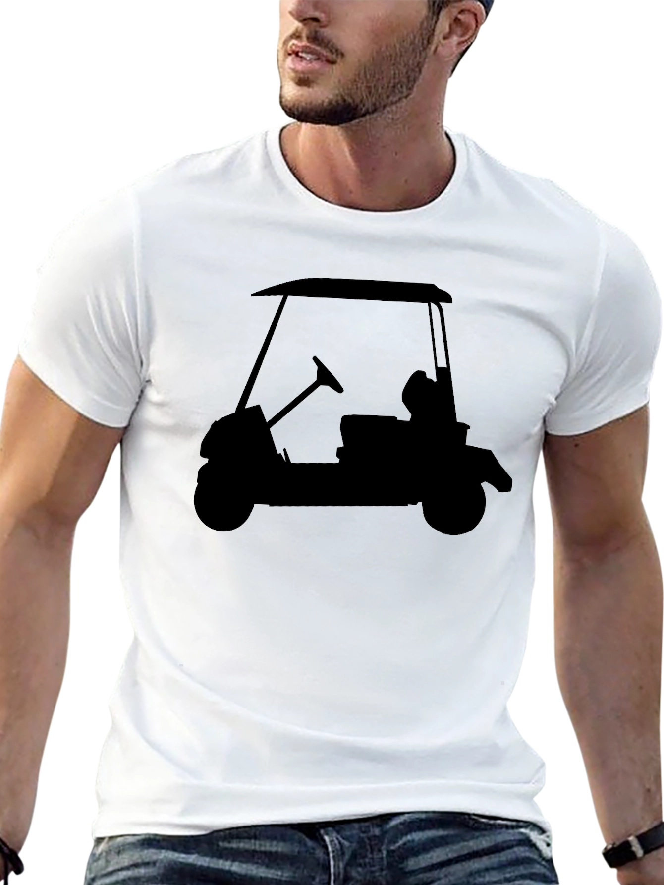 Golf Cart Silhouette T-Shirt - Classic Tee
